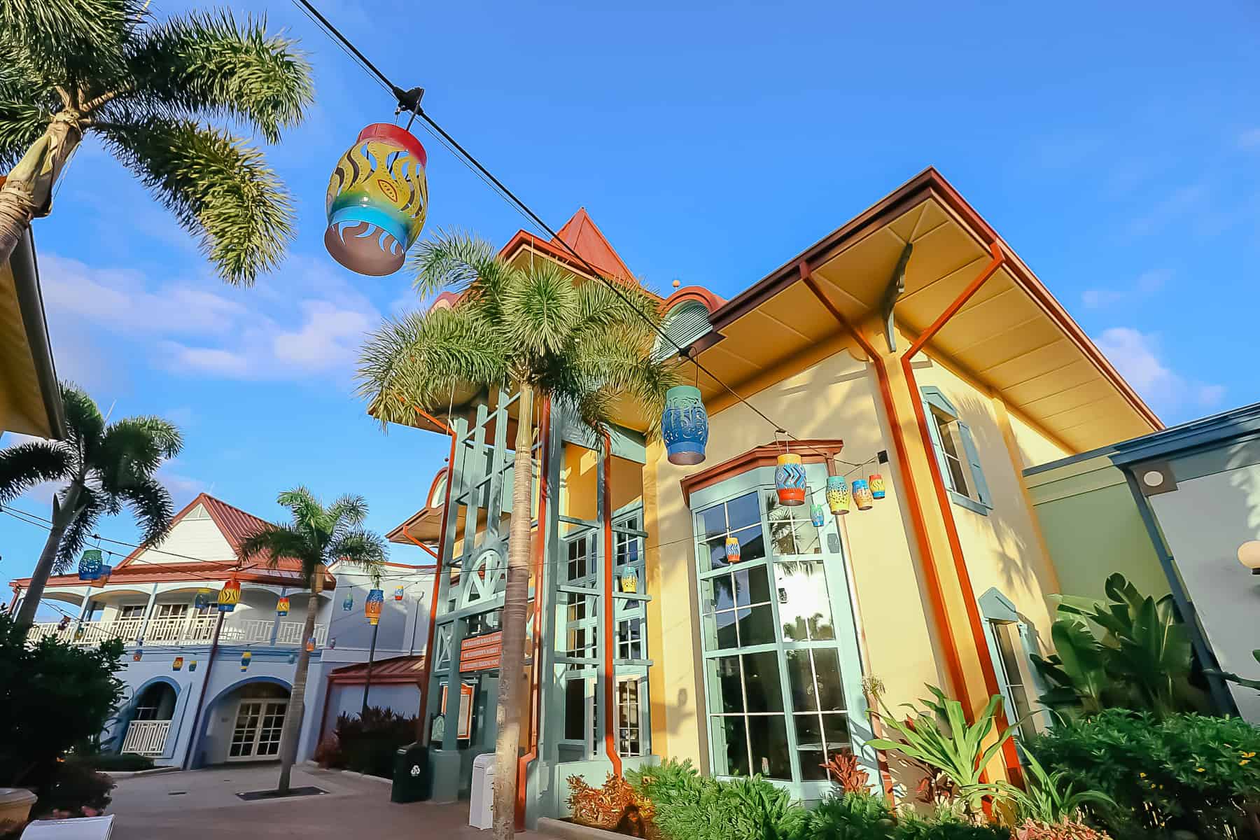 the lobby of Disney's Caribbean Beach 