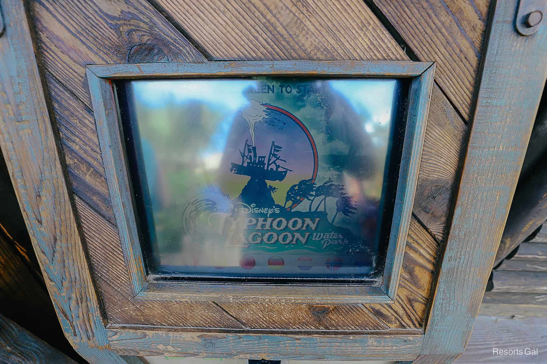 locker kiosk at Disney's Typhoon Lagoon 