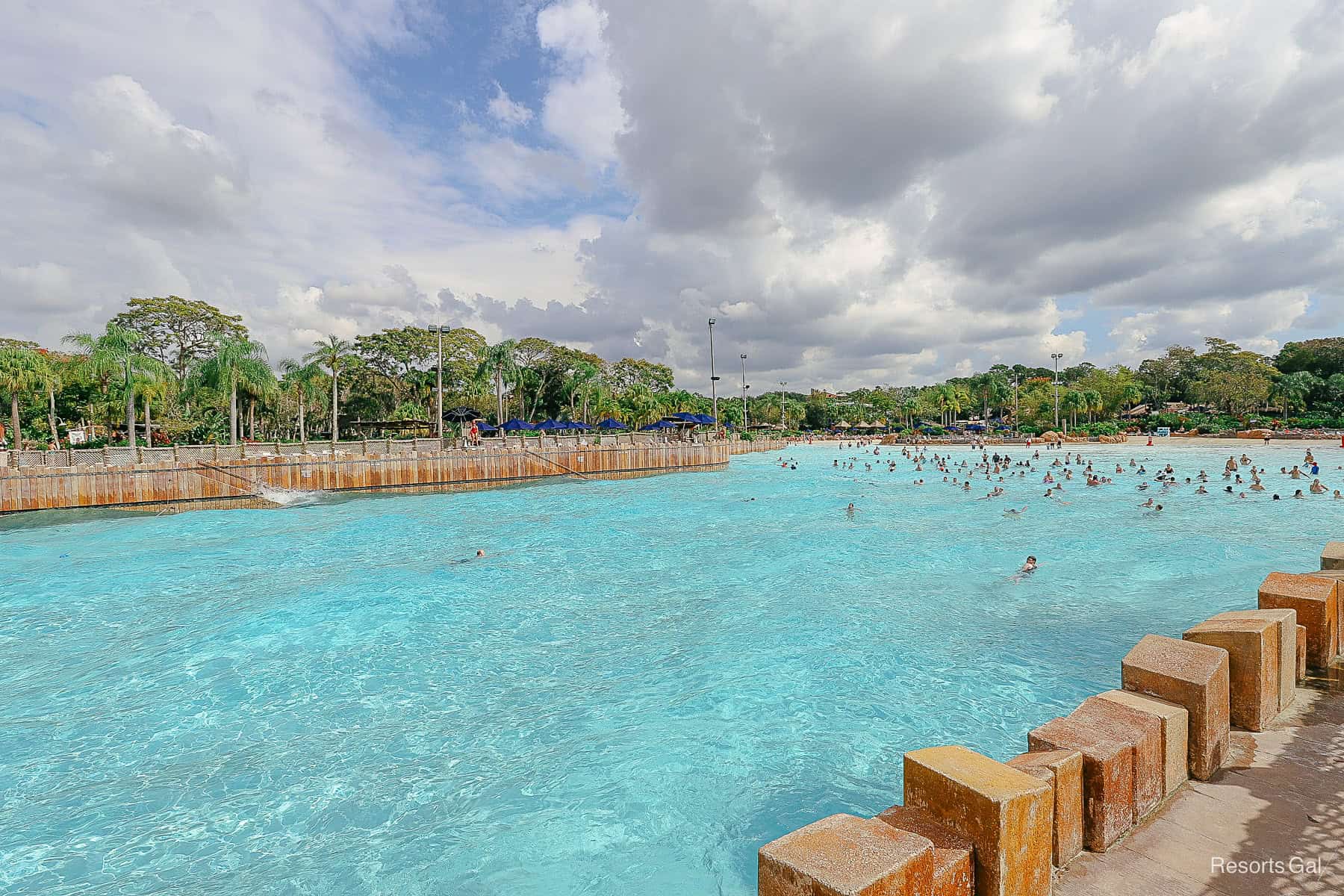 guests enjoying the Surf Pool 