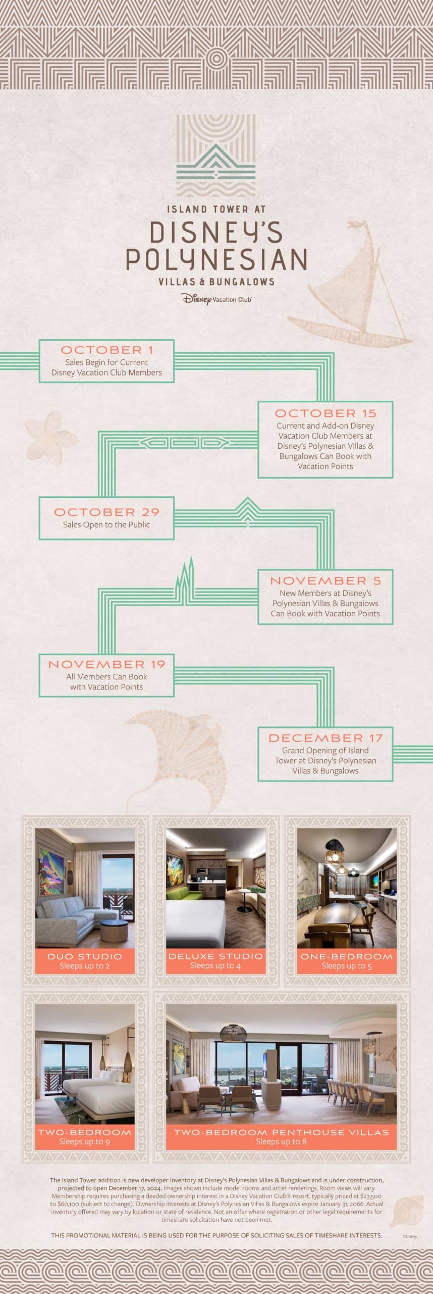 Polynesian Island Tower Timeline