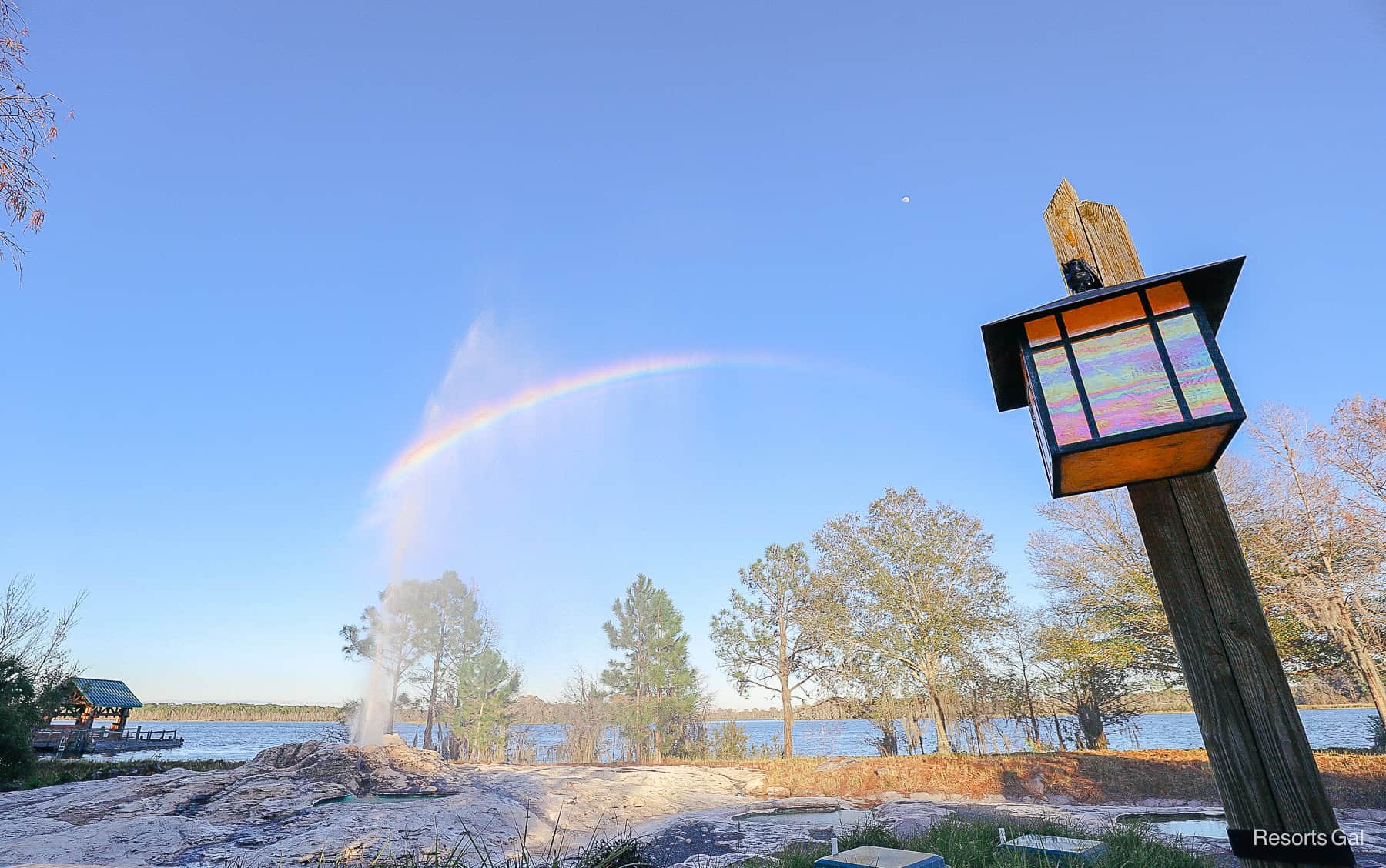 Fire Rock Geyser at Disney's Wilderness Lodge