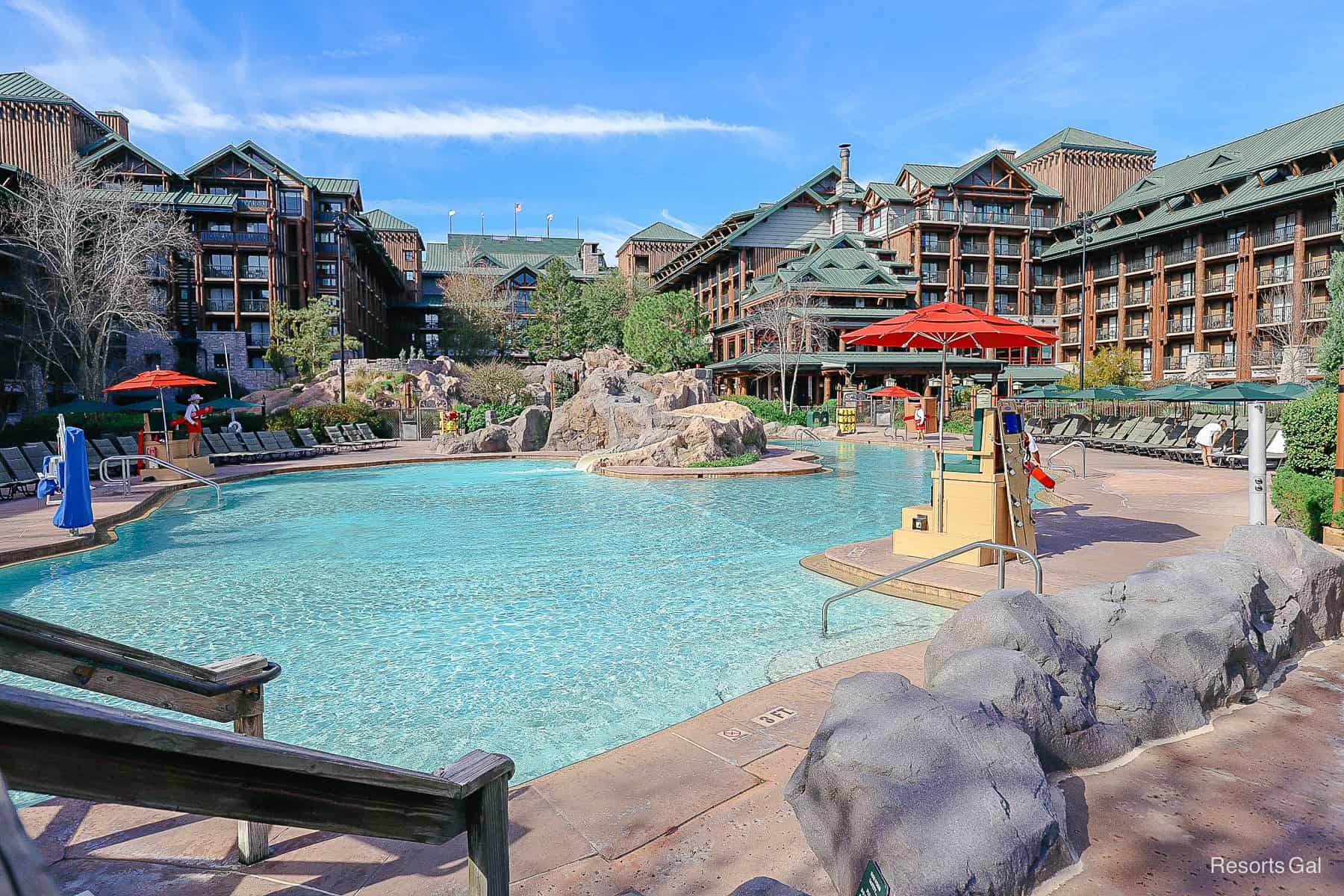 Wilderness Lodge Resort with the pool 
