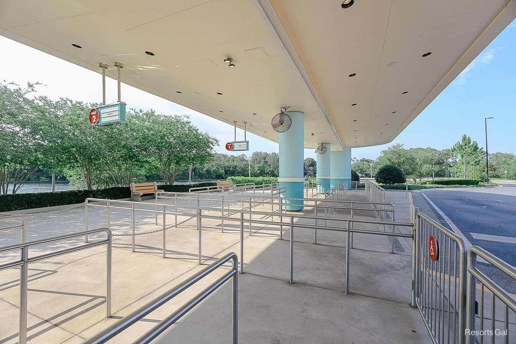 the bus stop at Disney's Hollywood Studios 