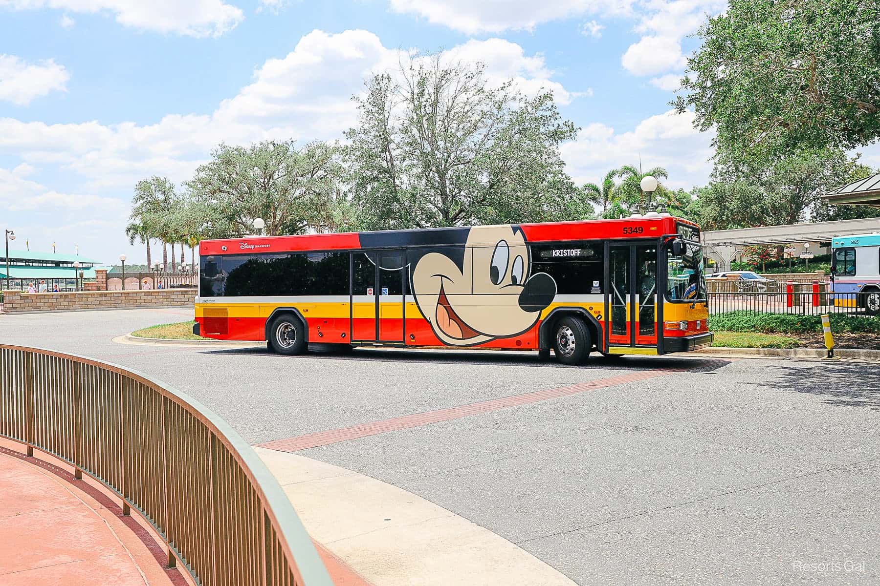 a Mickey Mouse bus wrap 