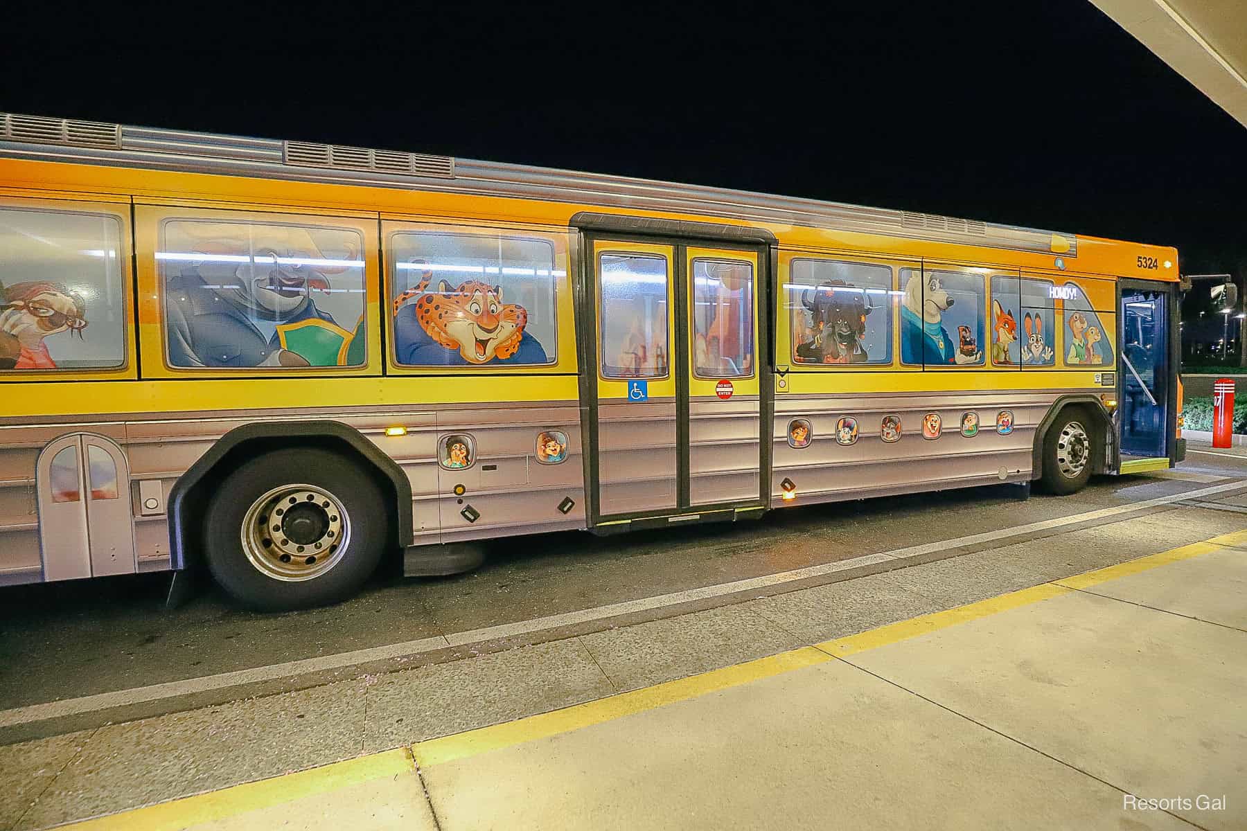 a Zootopia Bus wrap 