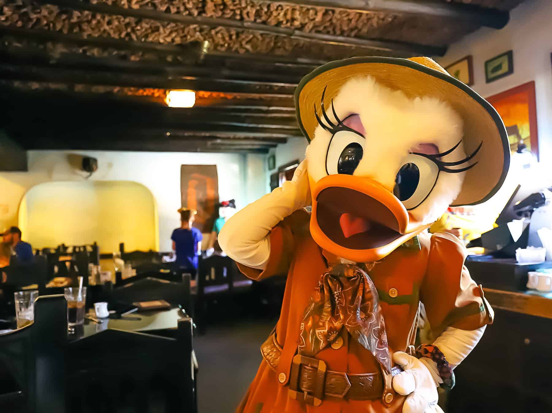 Daisy Duck at Tusker House Restaurant 