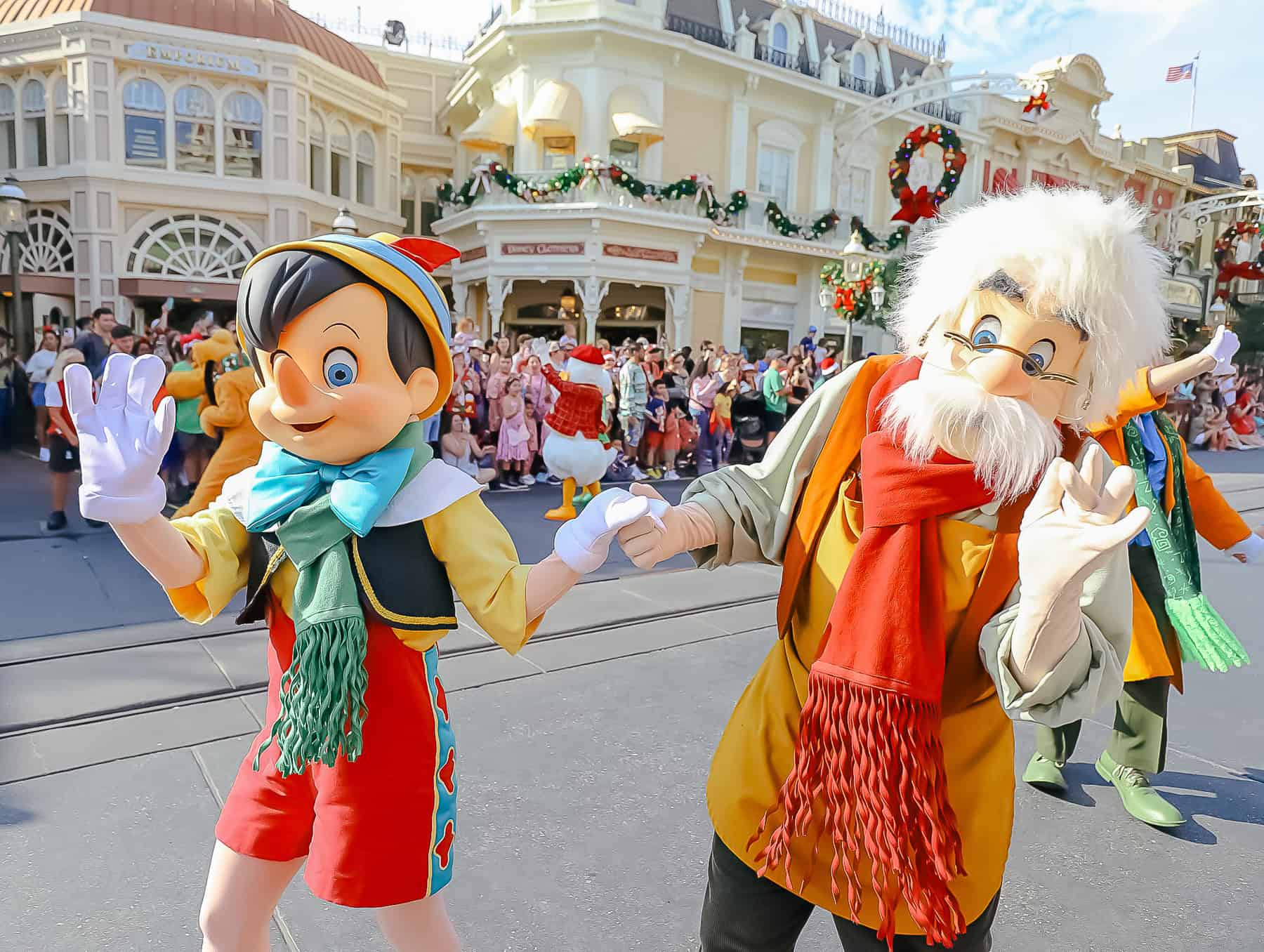 Pinocchio in the Christmas Parade 