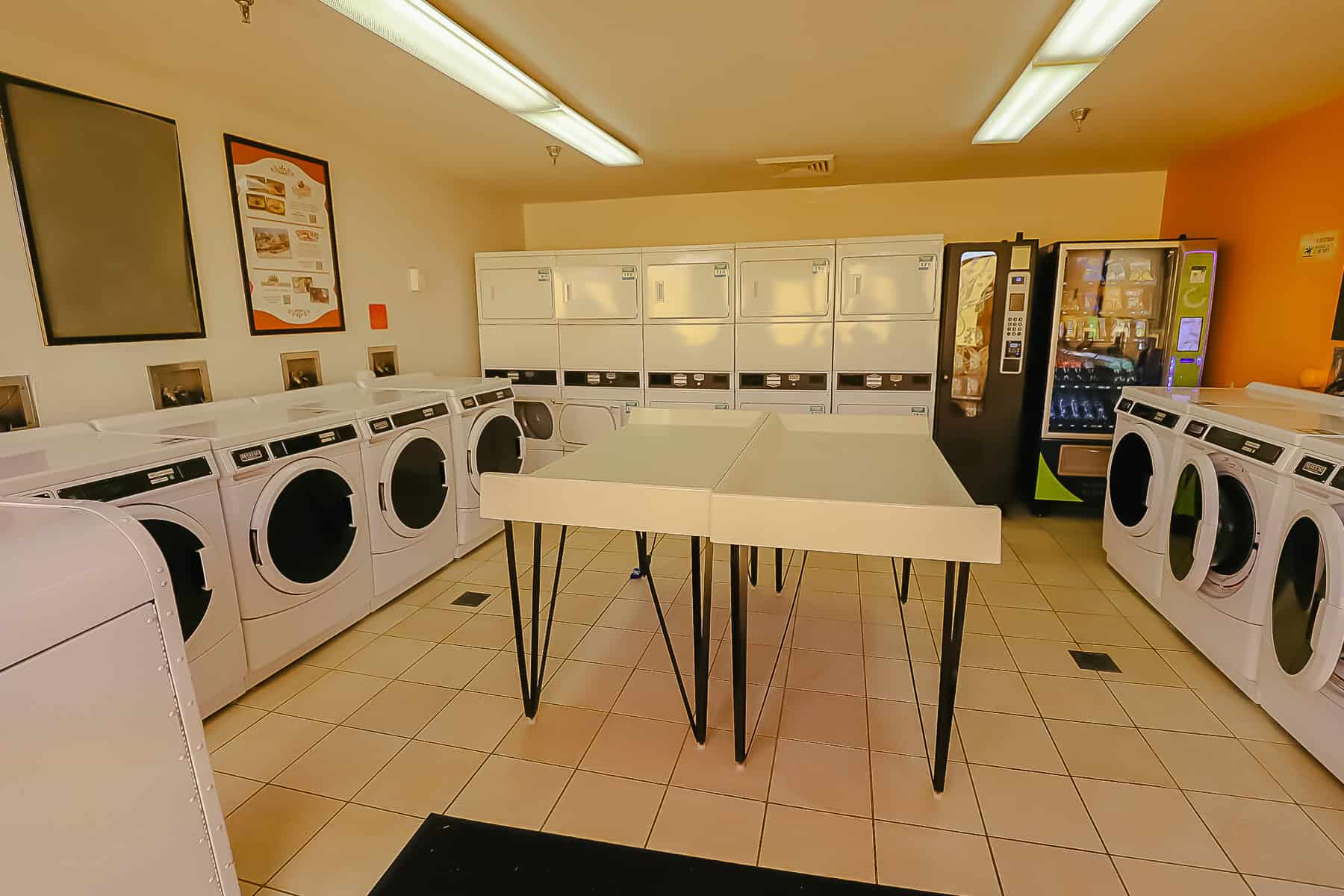 a laundry room at Walt Disney World 