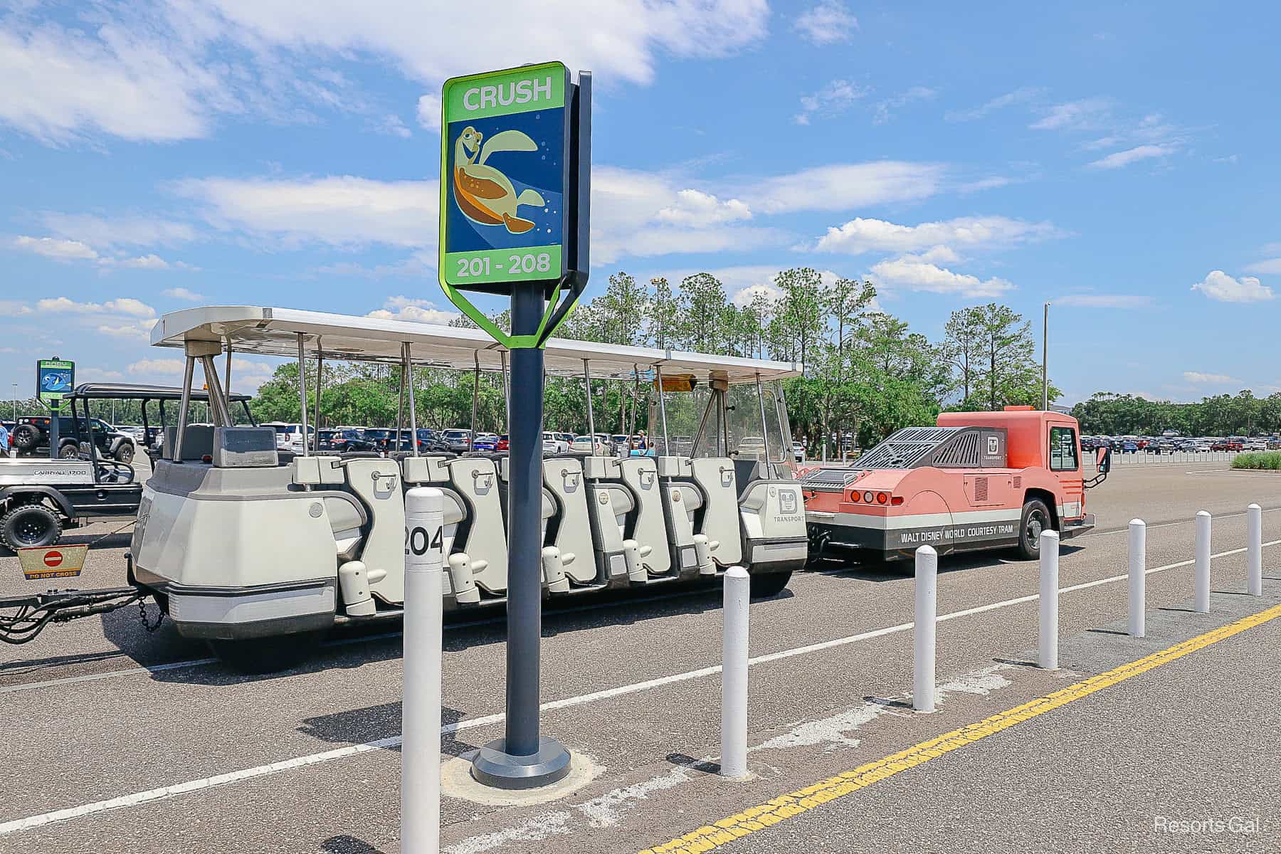 Parking Lot Trams at Disney World