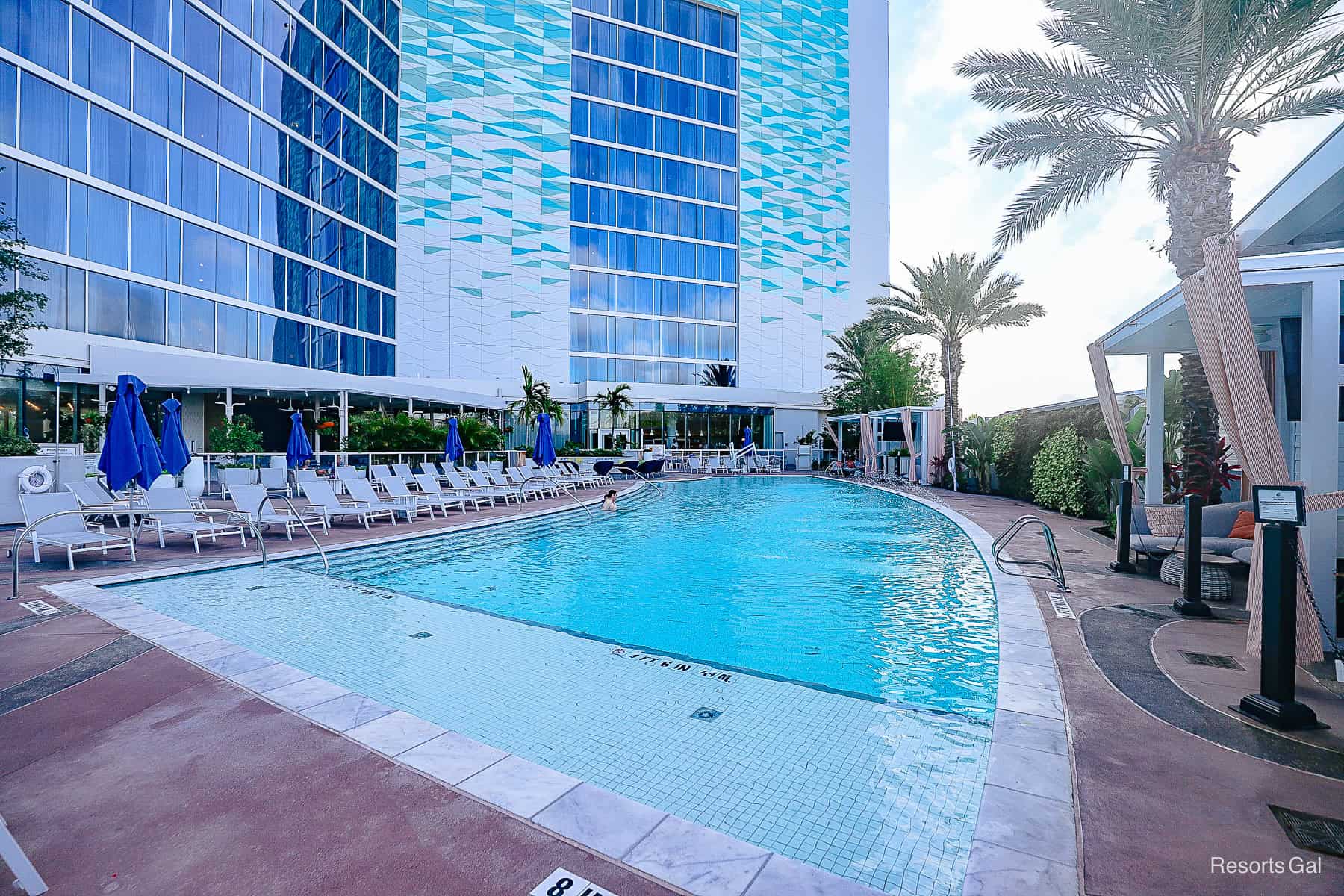 the pool at Disney's Swan Reserve Hotel 