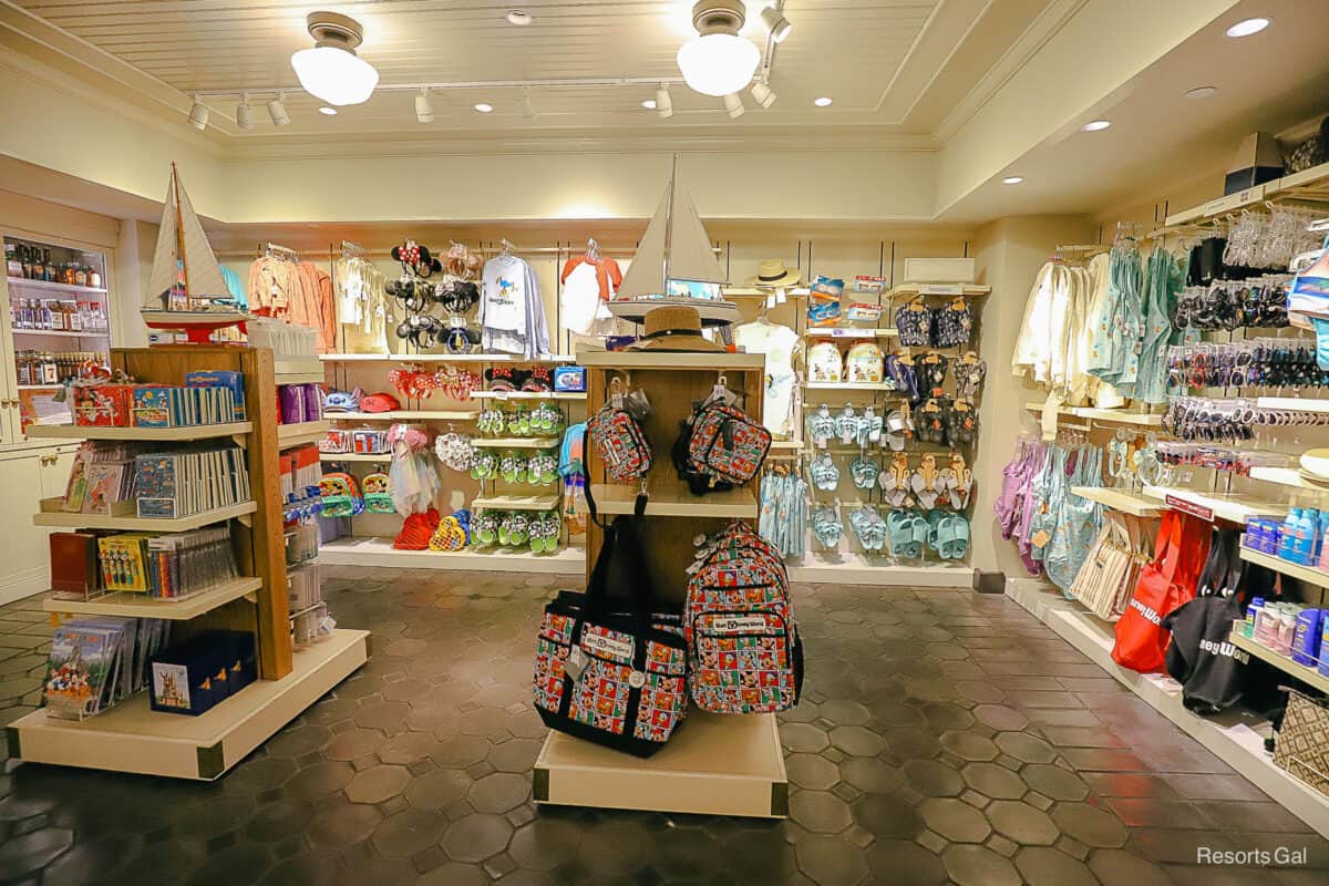 yacht club disney gift shop