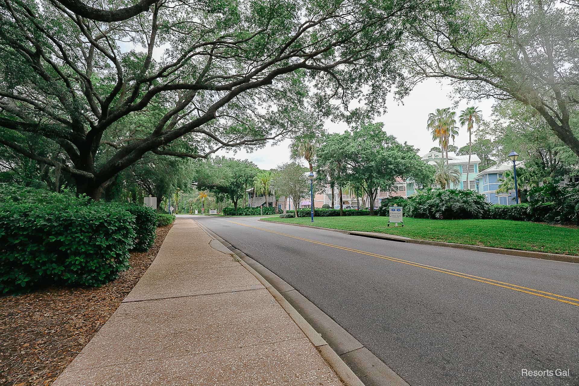 walking path through Disney's Old Key West 