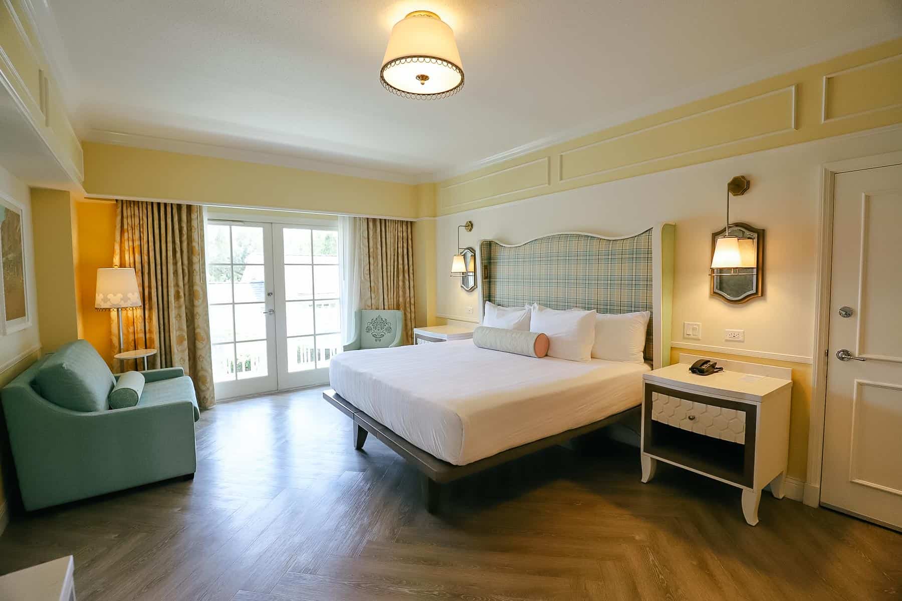 overview of newly updated room at Disney's Boardwalk