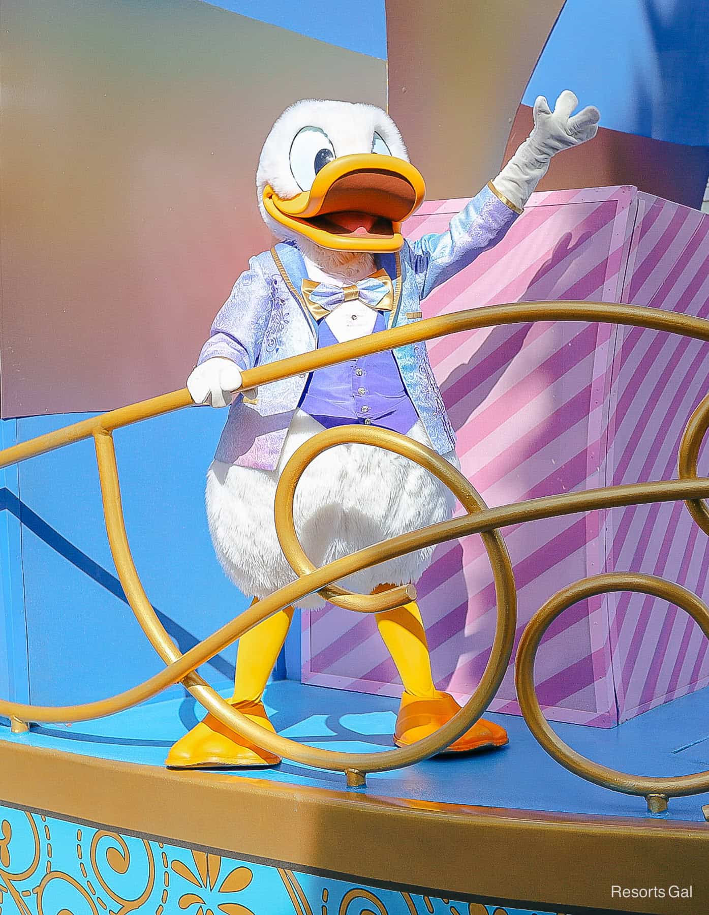 Donald in his Earidescent outfit for Disney's 50th anniversary. 