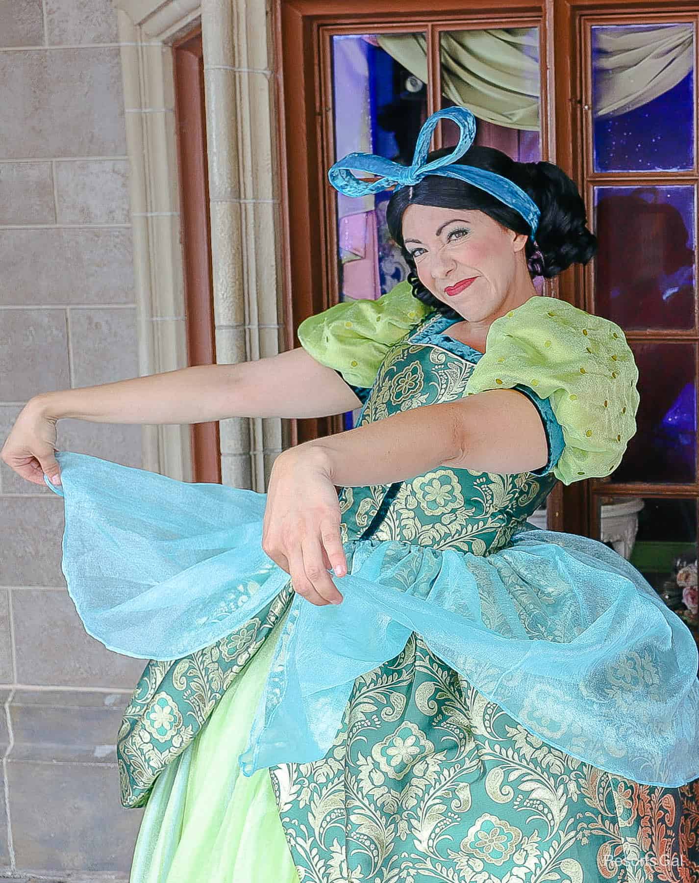 Drizella poses for a photo in Fantasyland. 