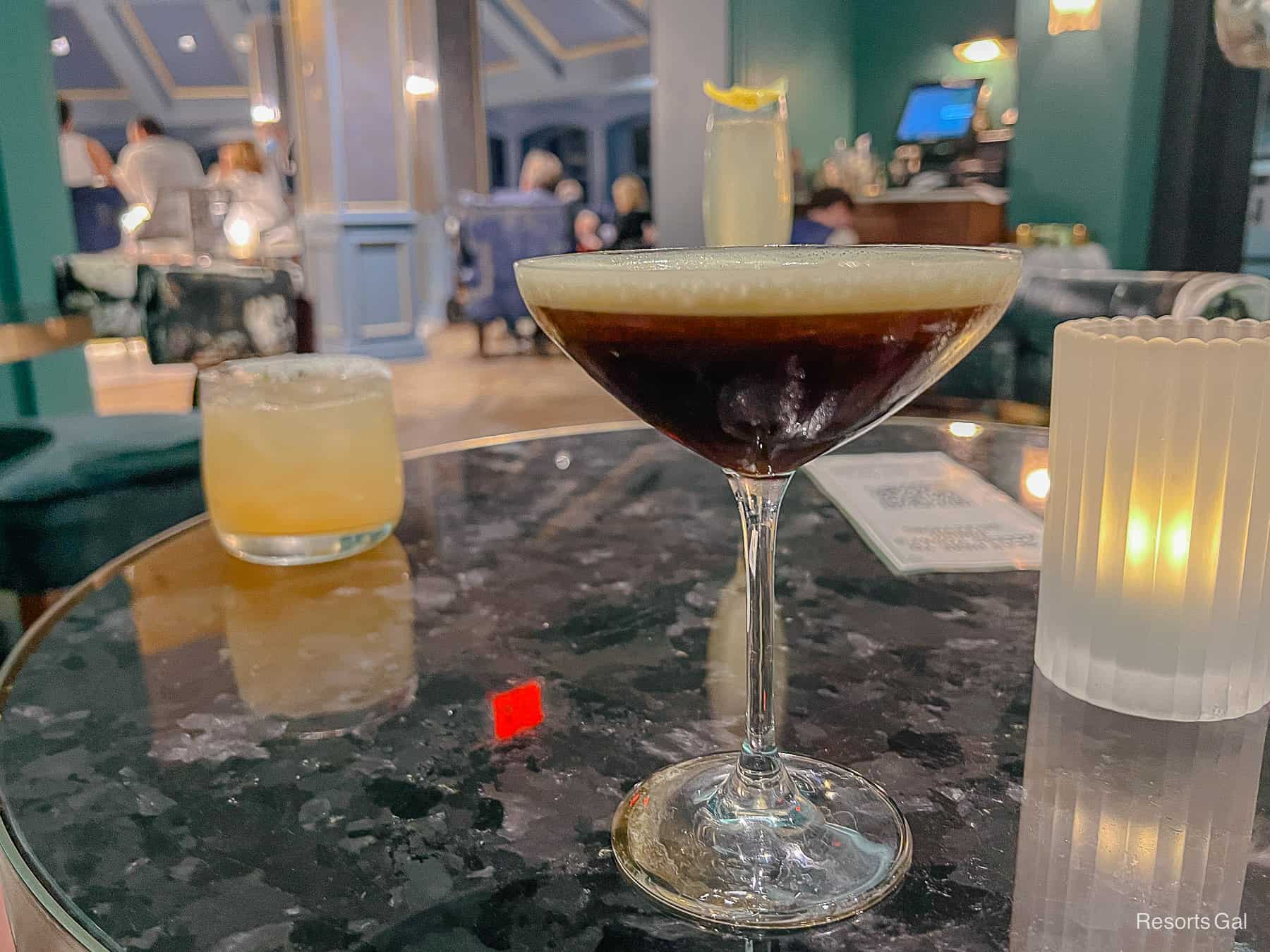 espresso martini from Enchanted Rose Lounge 