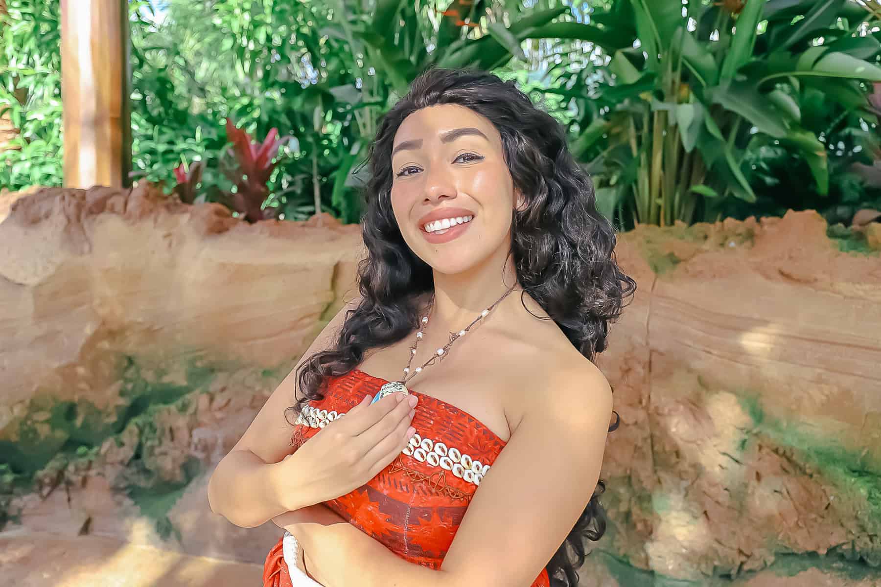 Moana at her Epcot Characters meet-and-greet. 