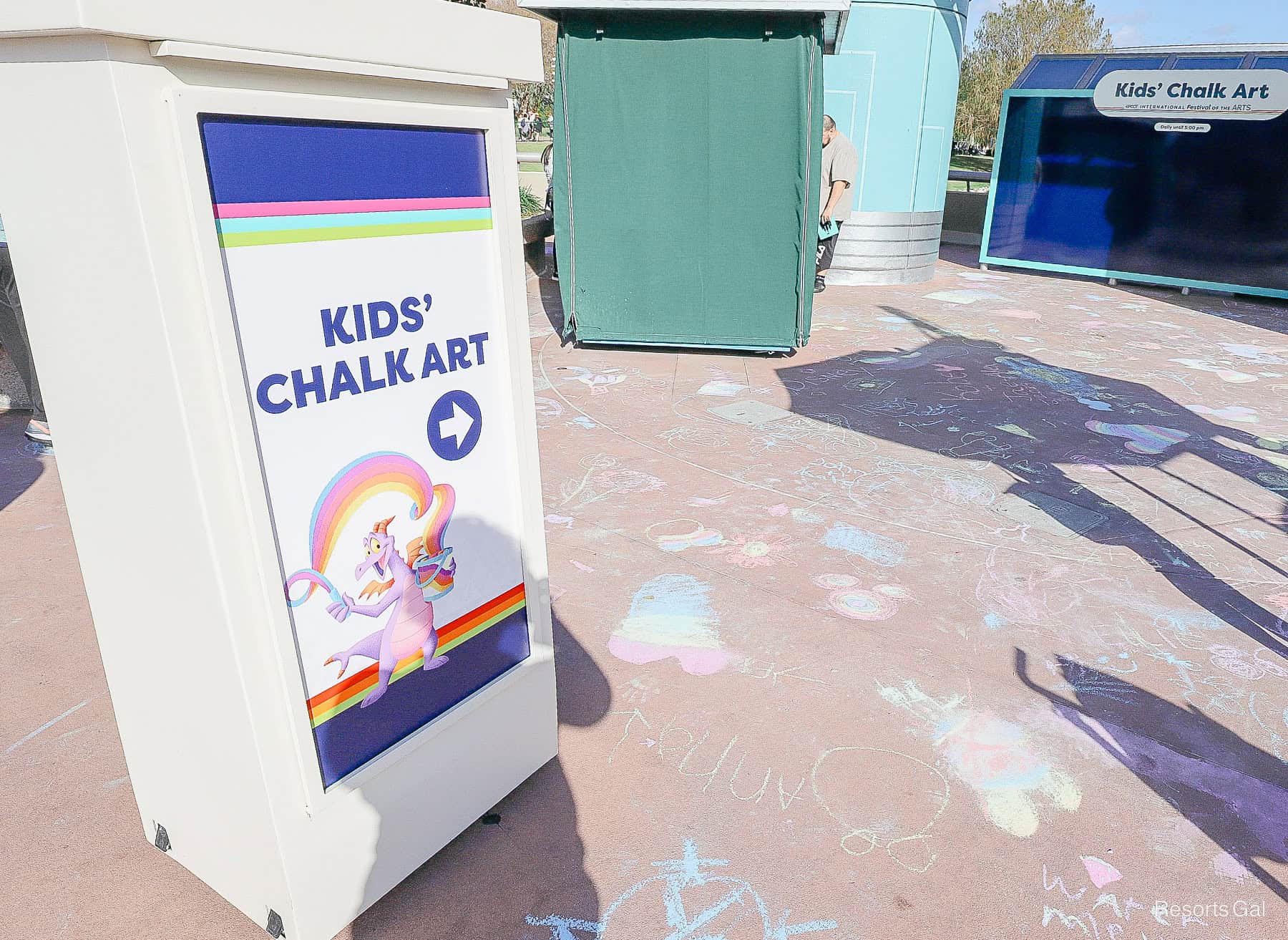 Epcot Festival of the Arts Kids' Chalk Art signage 