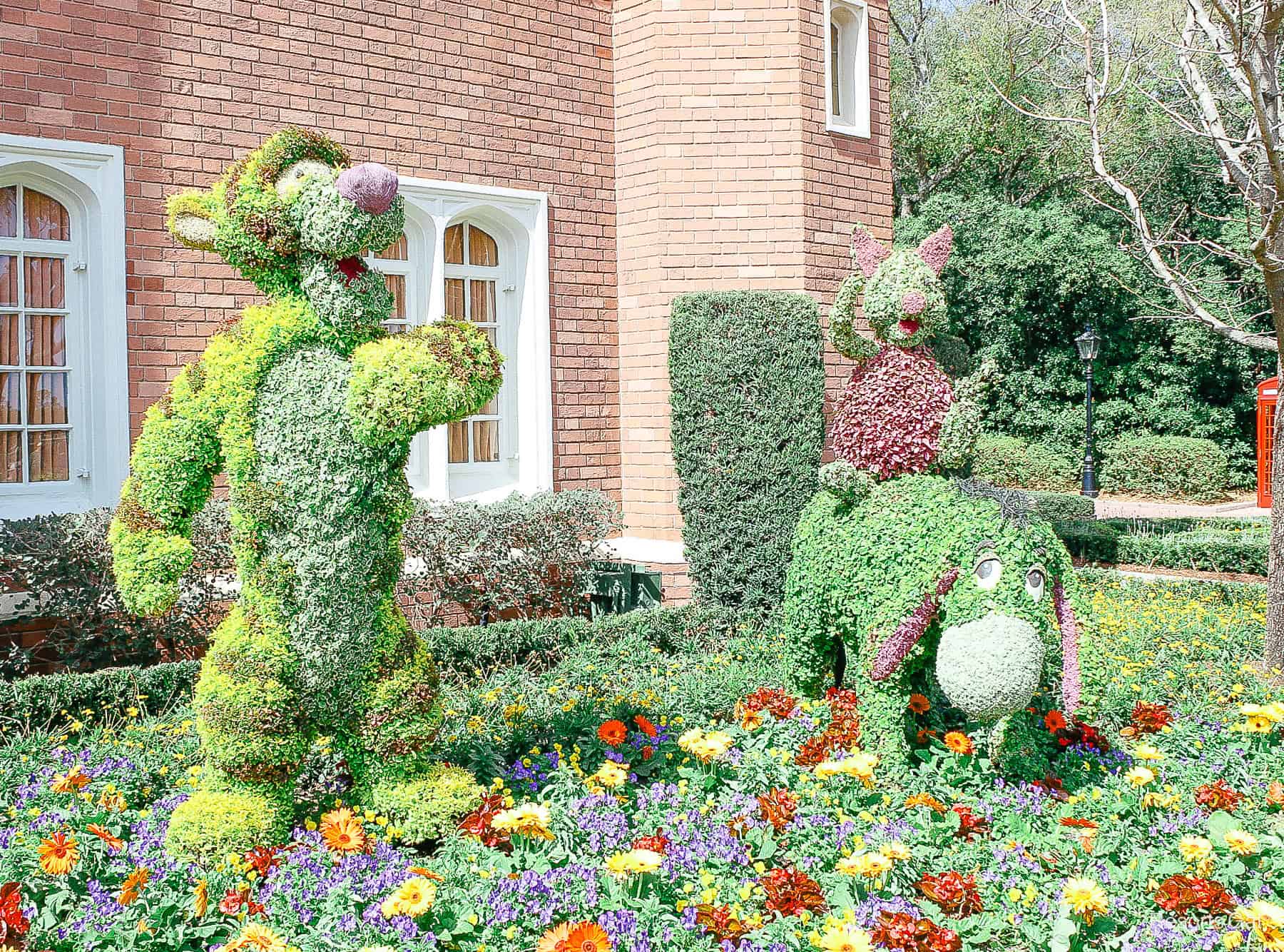 Winnie the Pooh Epcot Flower and Garden Eeyore, Piglet, and Tigger 