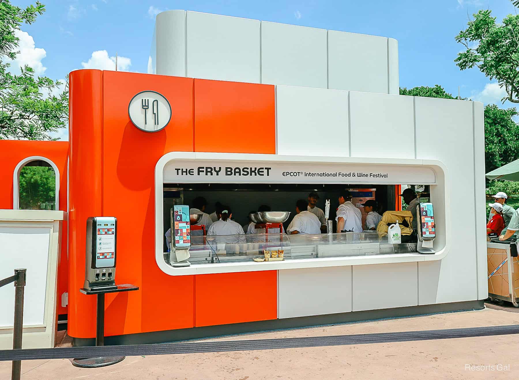 a food booth at an Epcot Festival 