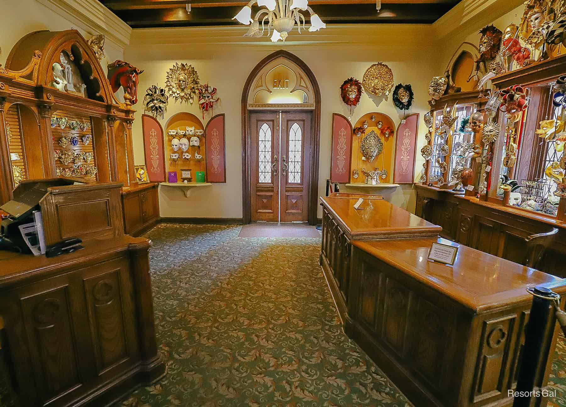 mask shop in the Italy Pavilion 