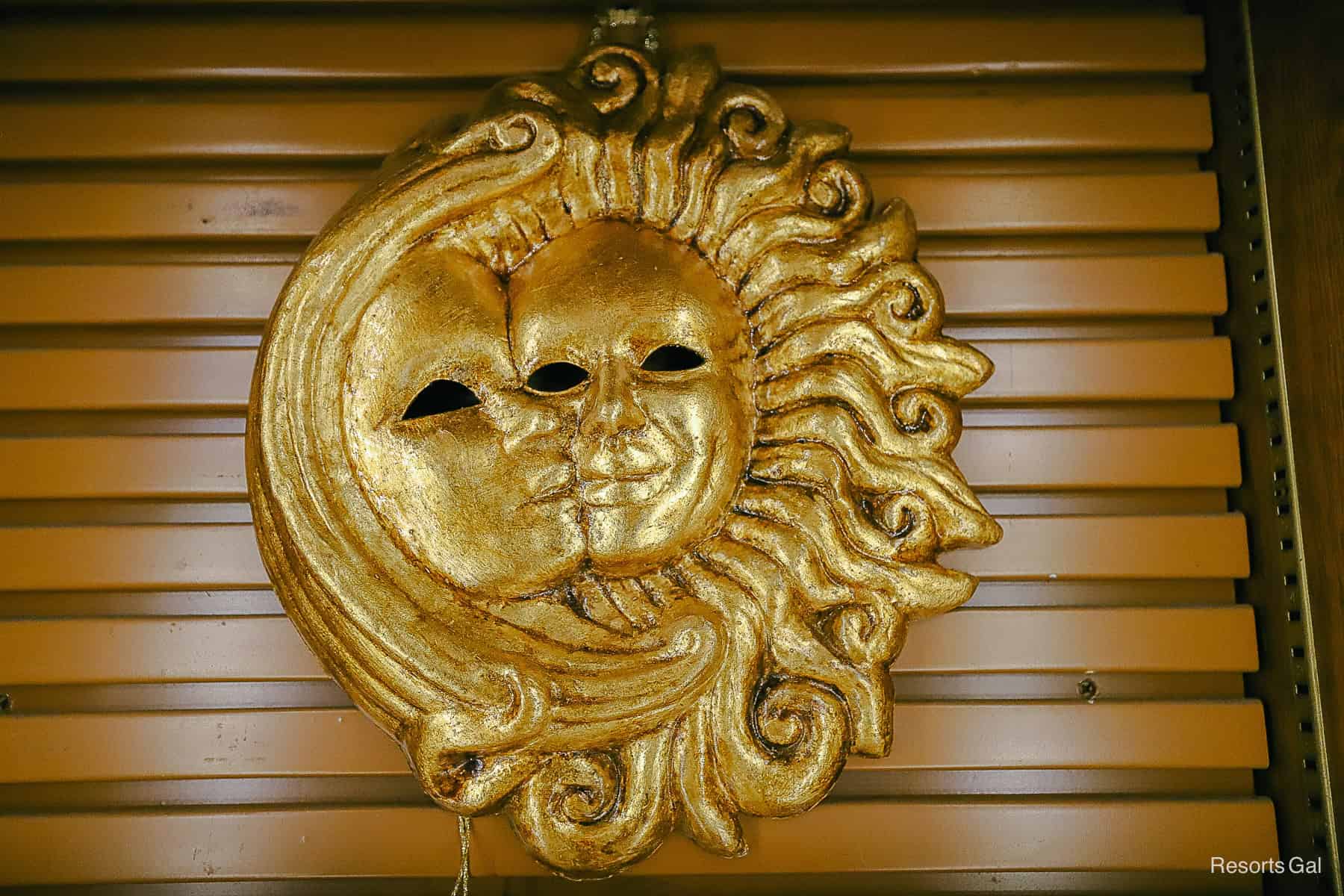 a sun and moon mask 