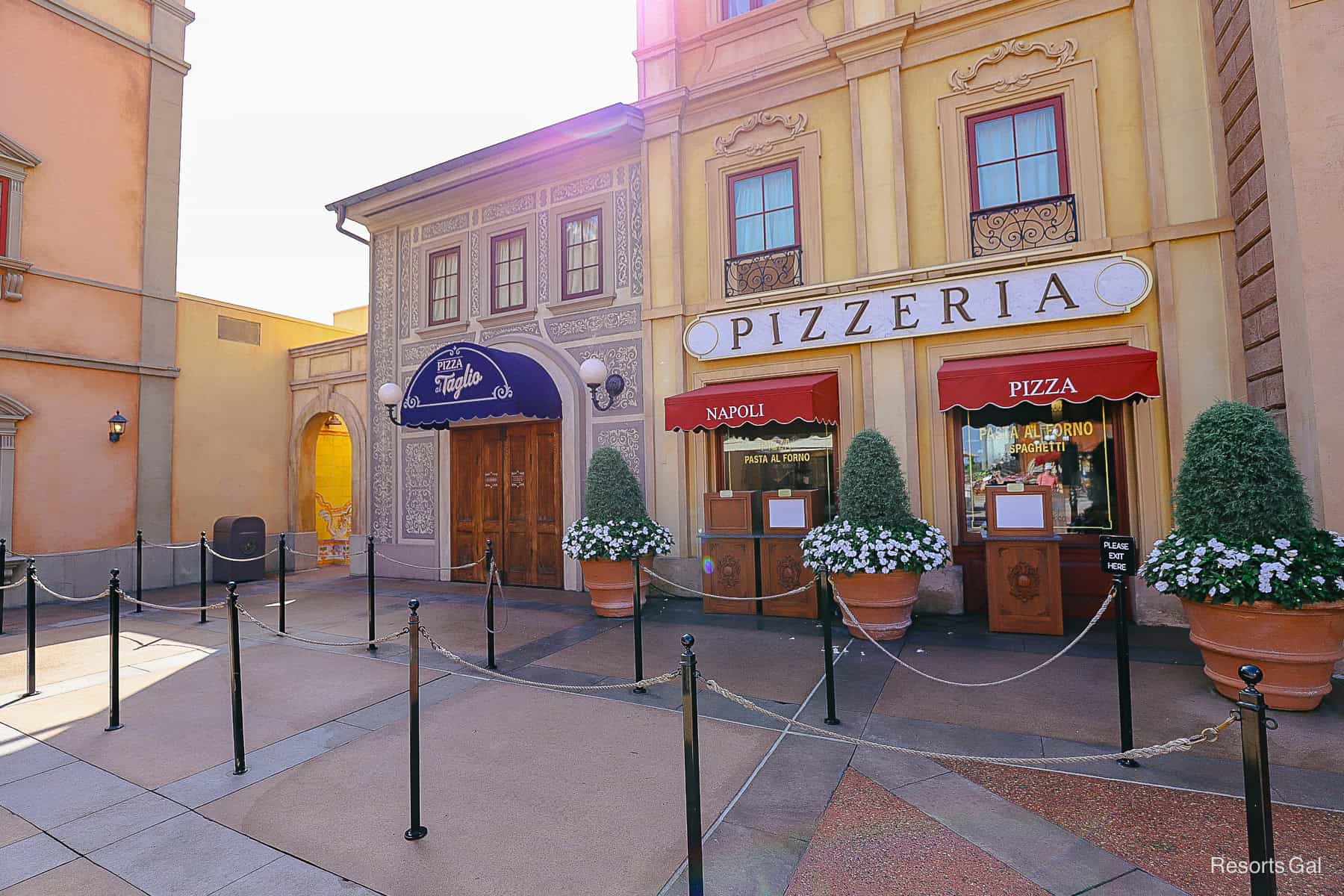 Pizza al Taglio pizza window at Epcot 