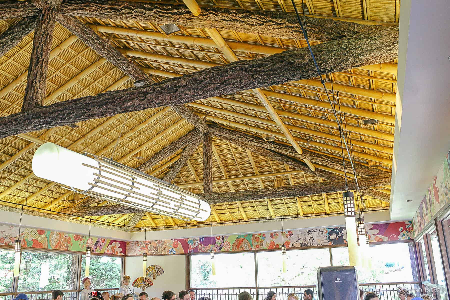 interior thatch roof Katsura Grill 