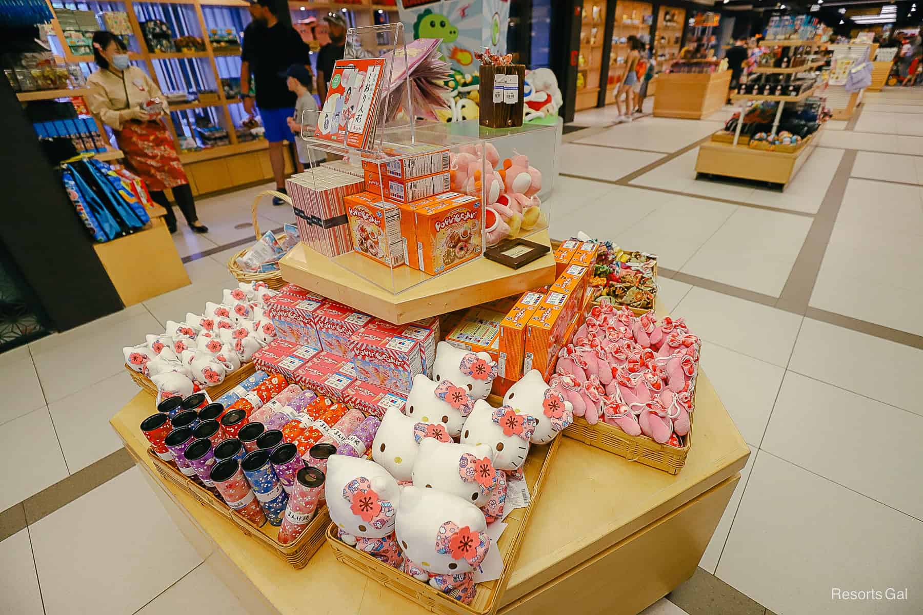 Hello Kitty items in the shop at the Japan Pavilion 