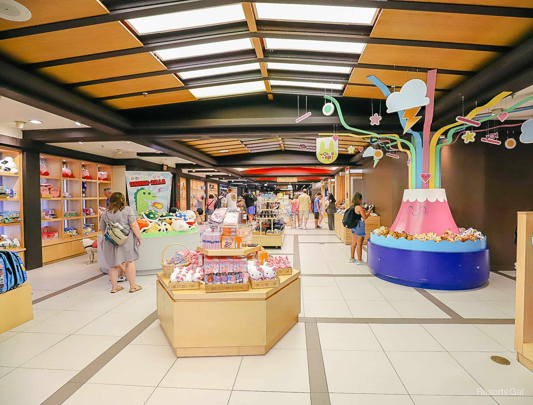 interior of the Mitsukoshi store at Epcot's Japan 