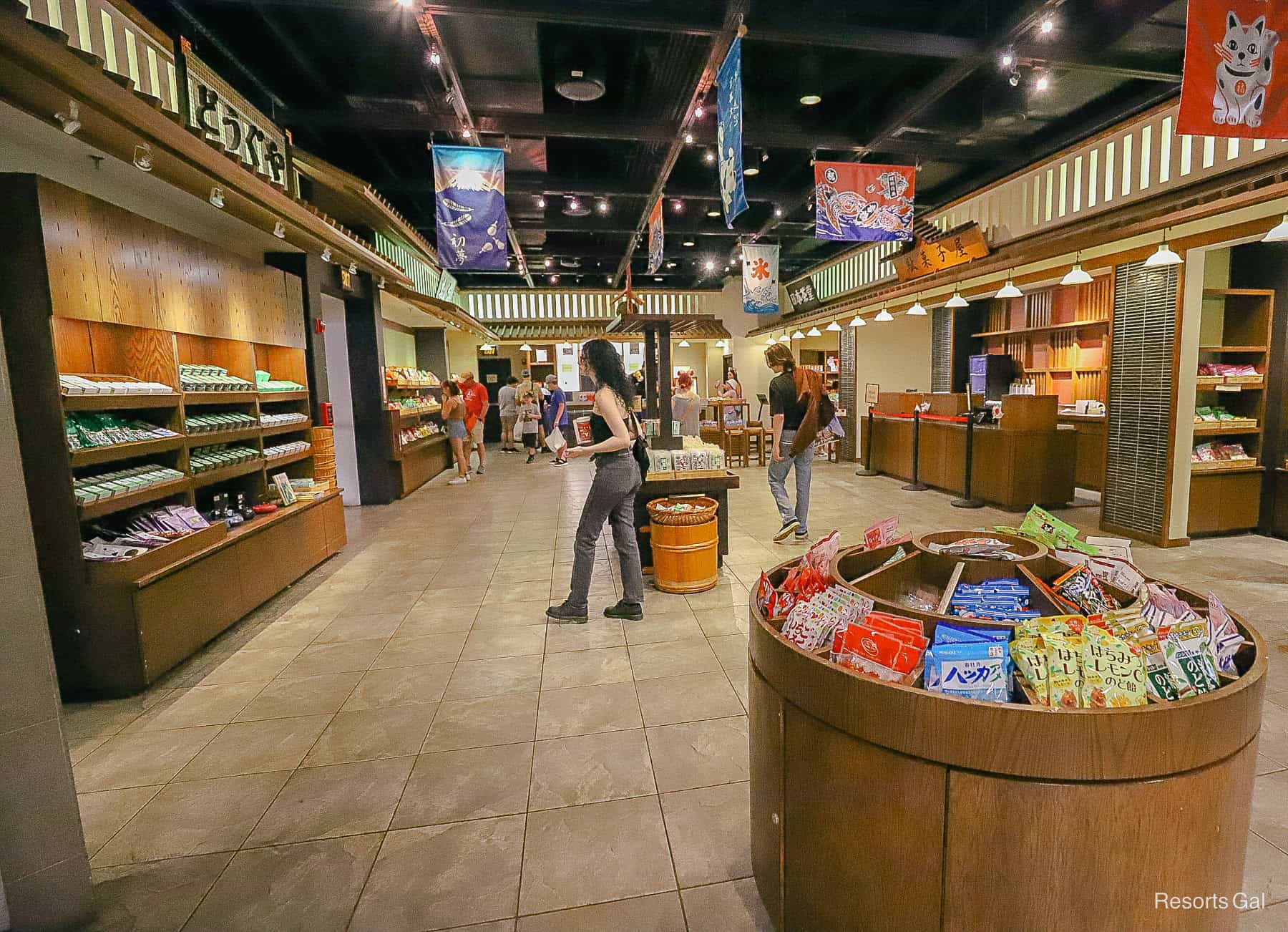 a shop with specialty foods in the Japan Pavilion 