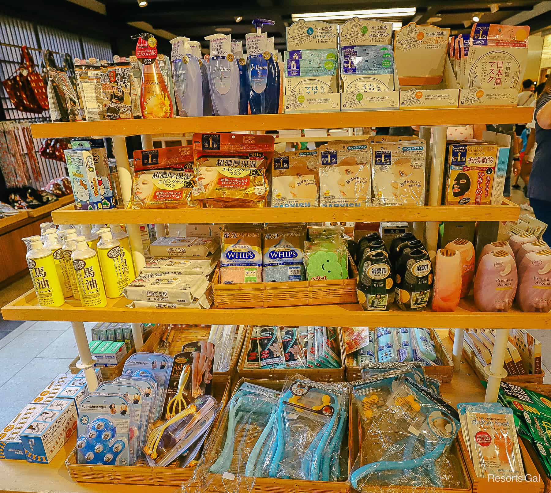 a display with toiletries items from Japan 