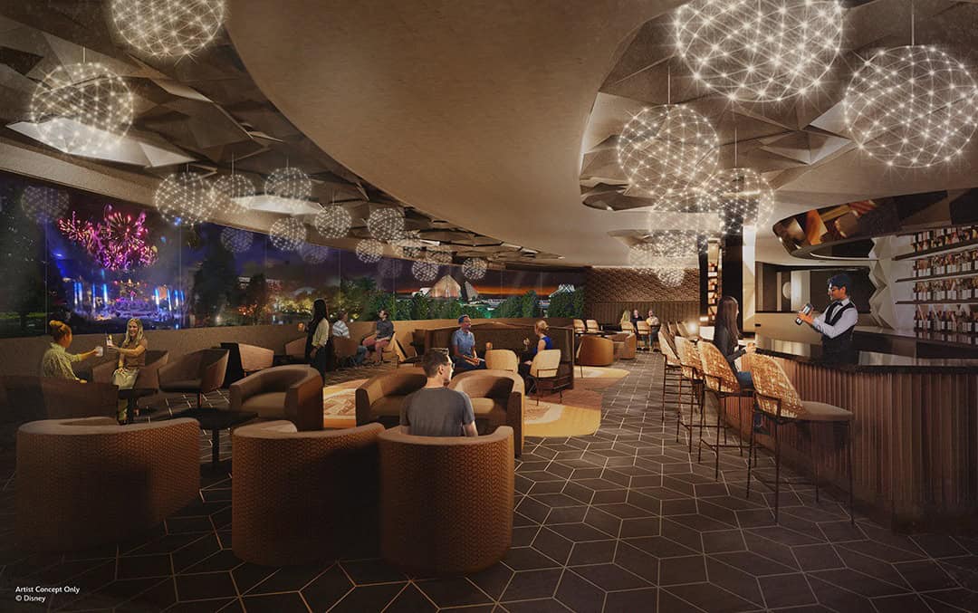 Disney concept art new Epcot Lounge 