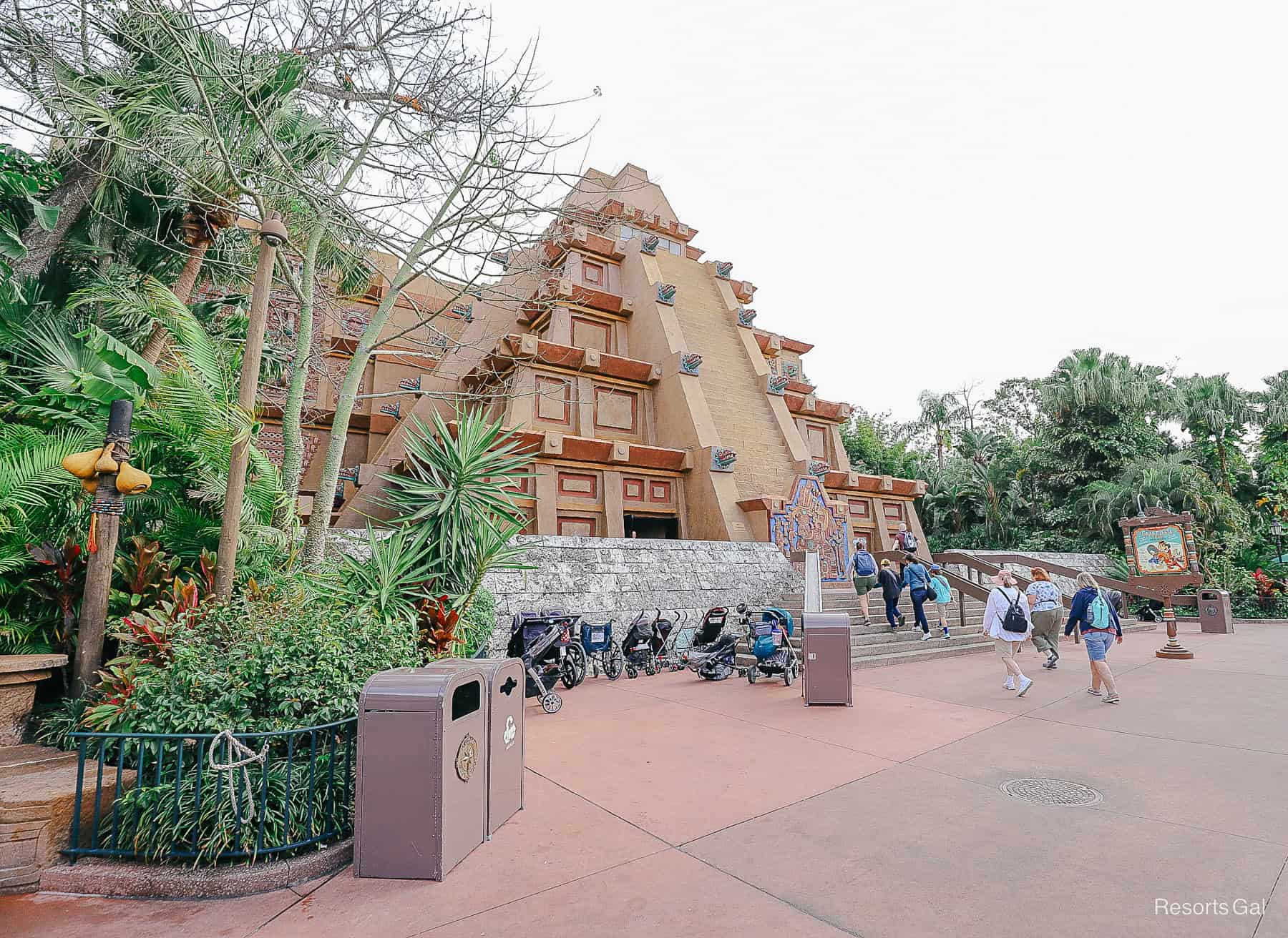 the pyramid is the central part of Epcot's Mexico Pavilion 