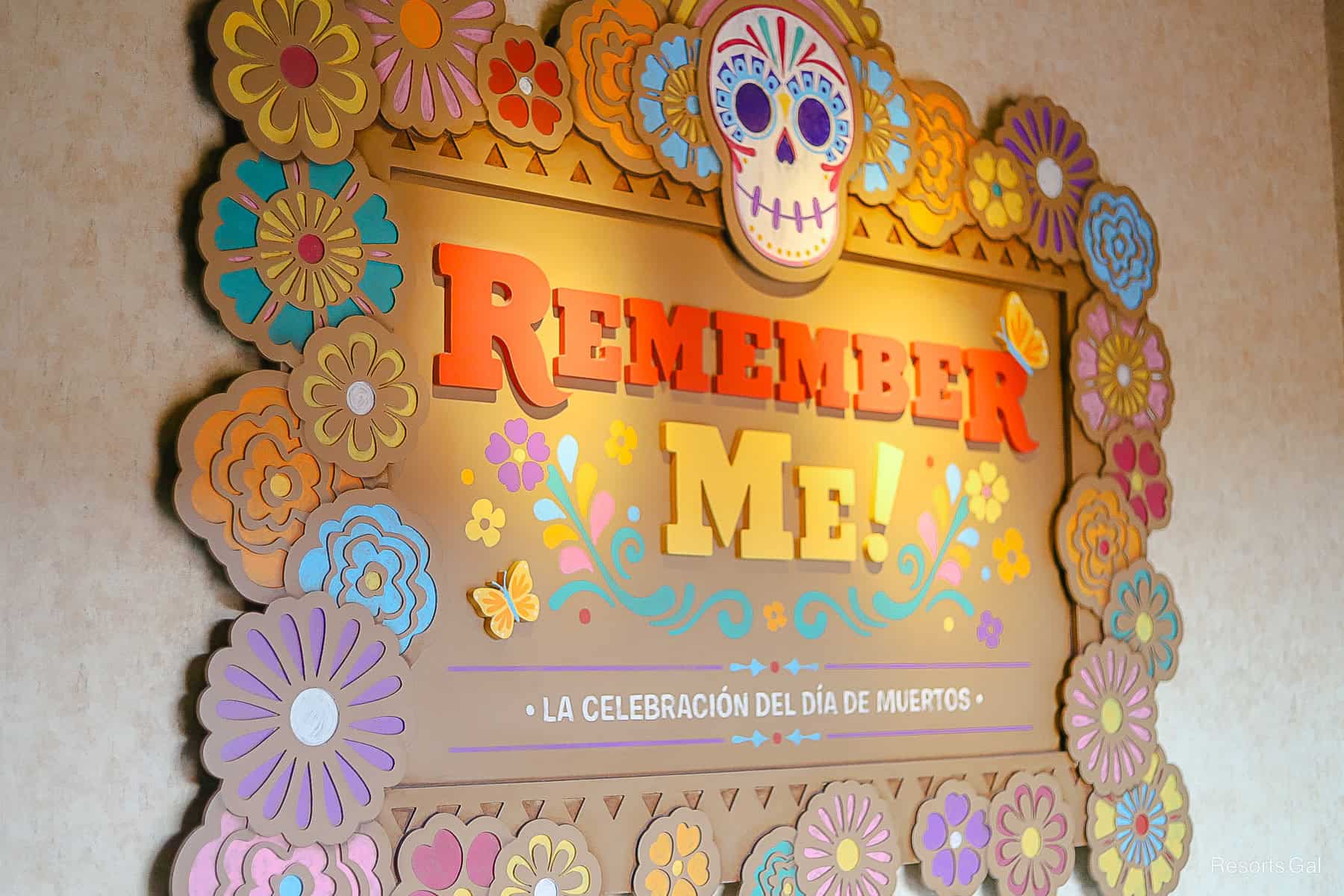 Remember Me! Exhibit signage in the Mexico Pavilion