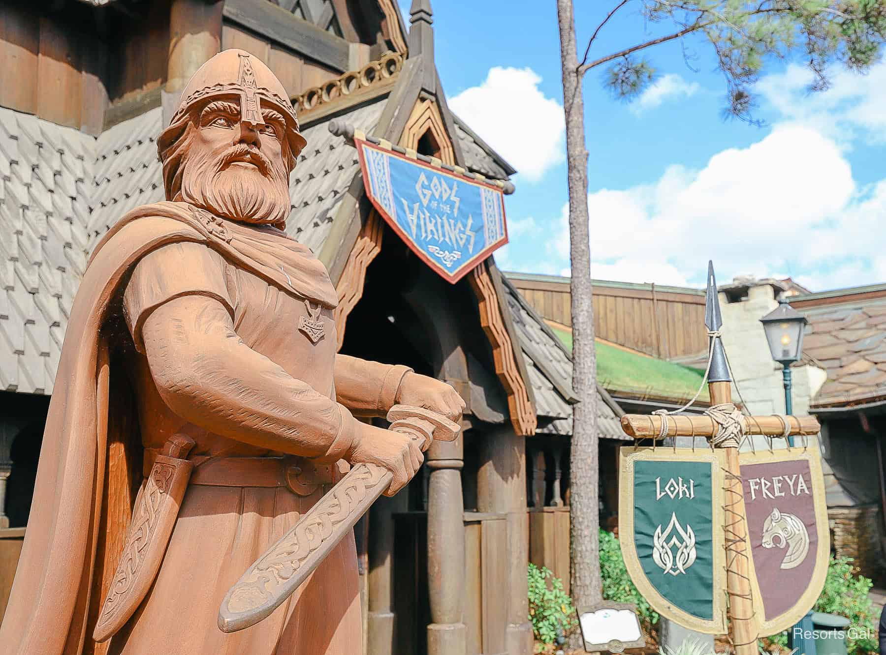 entrance to the Viking Exhibit at Epcot's Norway Pavilion 