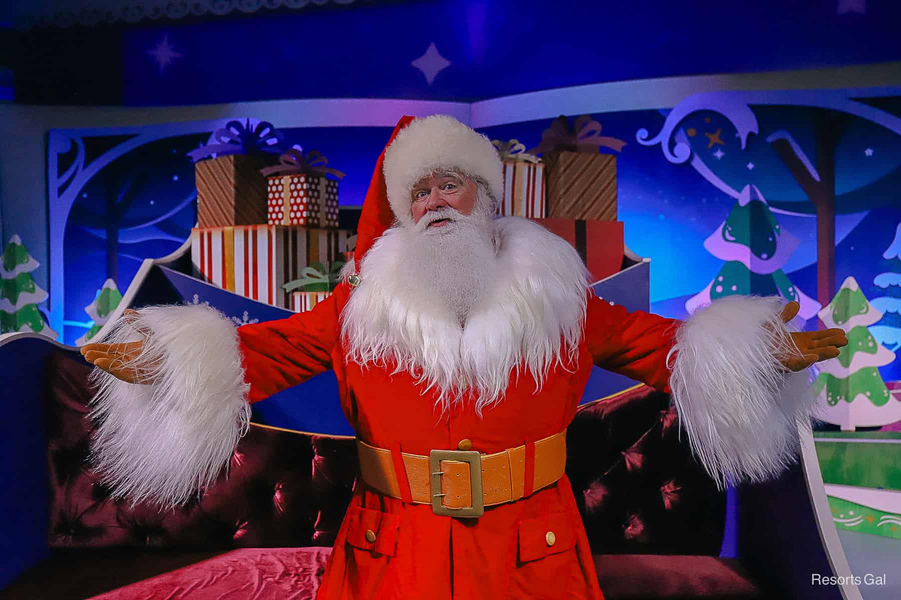 Santa Claus at Epcot's Odyssey Pavilion 