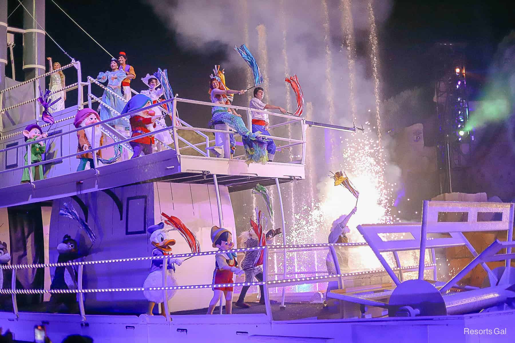 Gepetto in Fantasmic! boat 