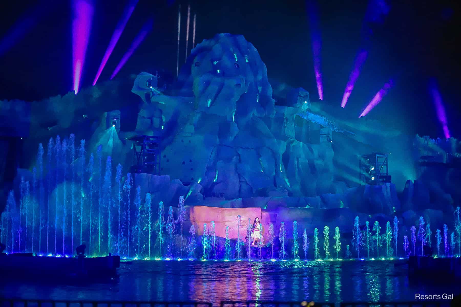 Moana during Fantasmic! 