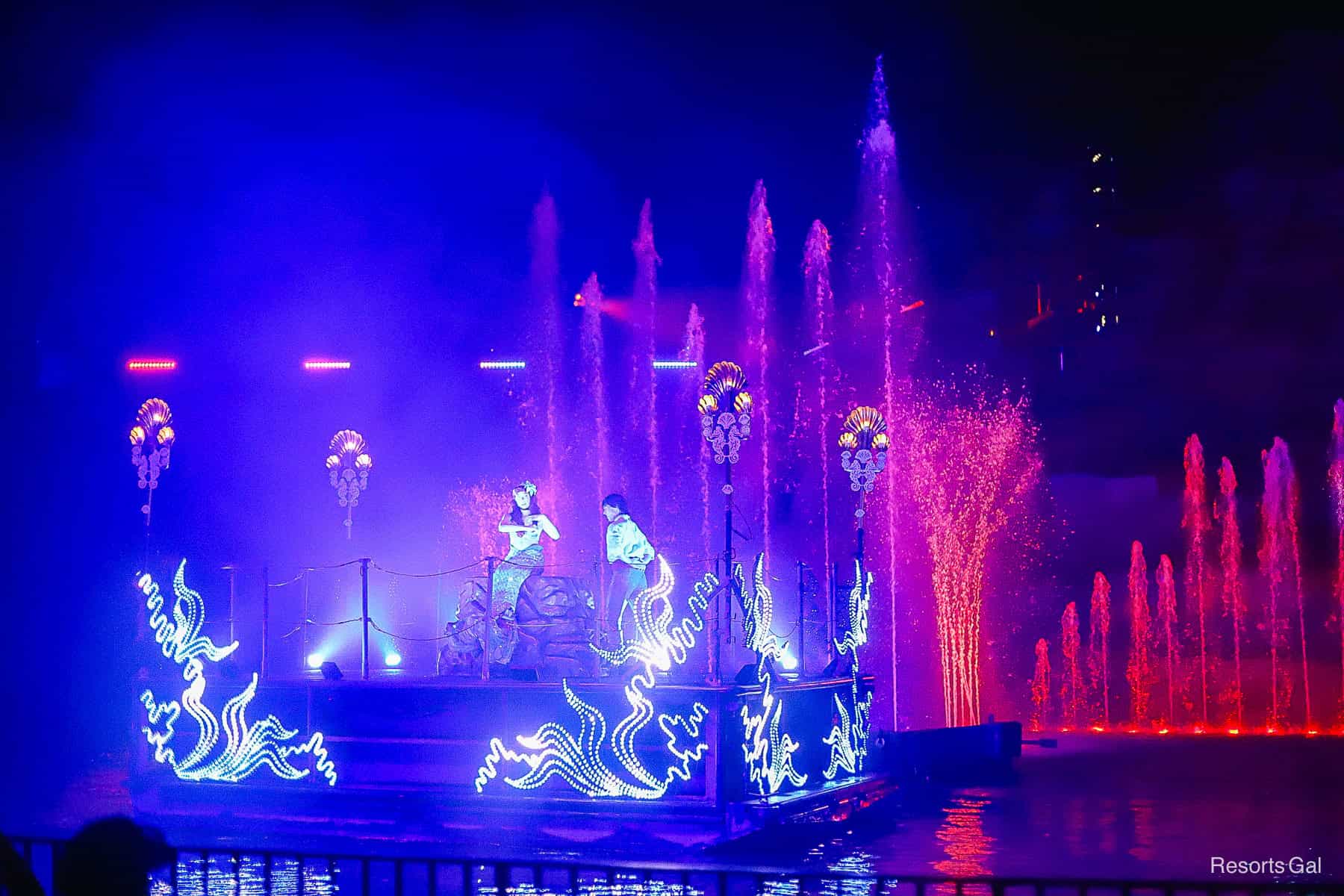 Princess Boat scene during Fantasmic! 