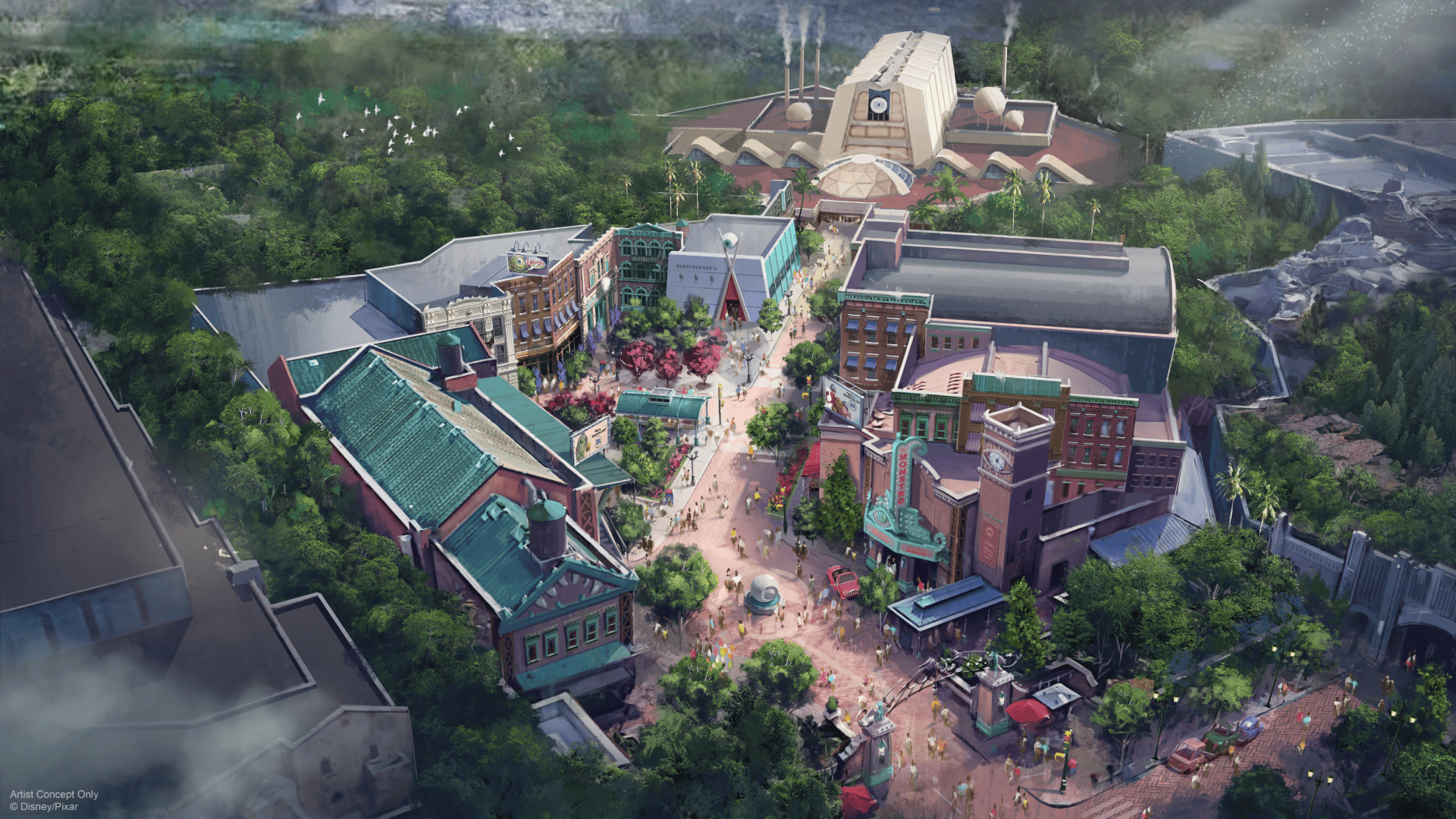 Monsters, Inc themed land location for Disney's Hollywood Studios 