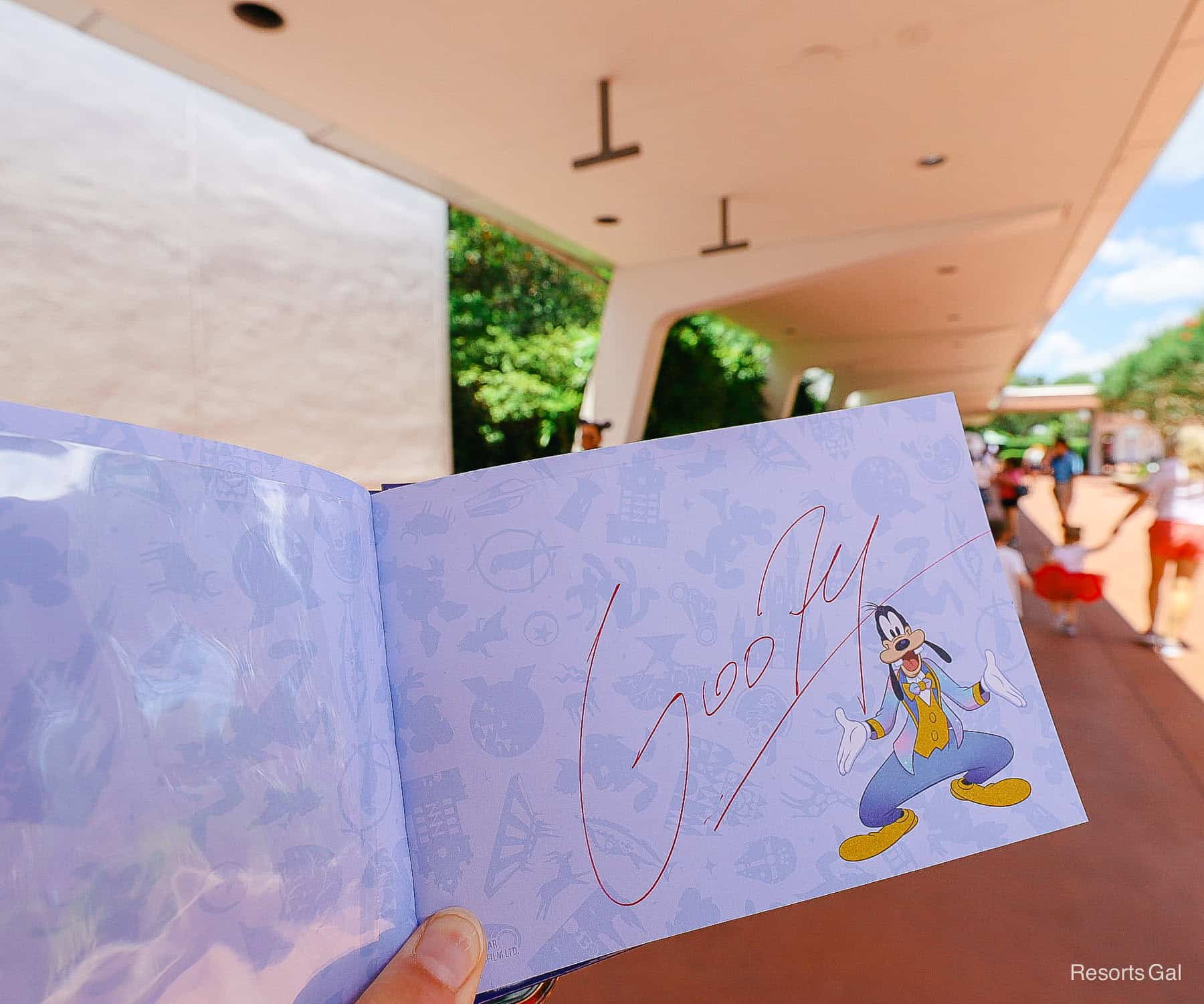 Goofy's signature 