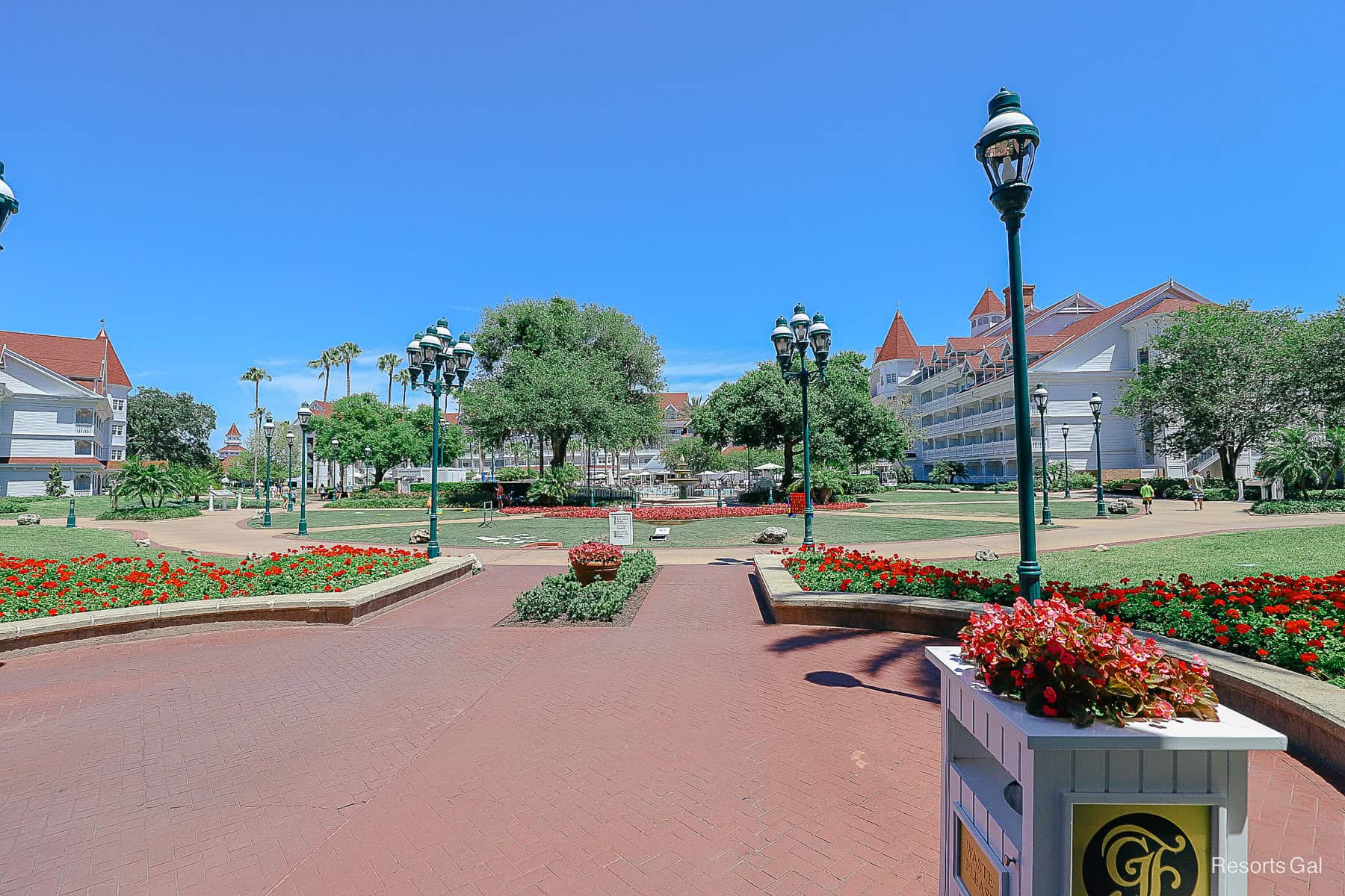 green lawn with activities for children at the Grand Floridian 