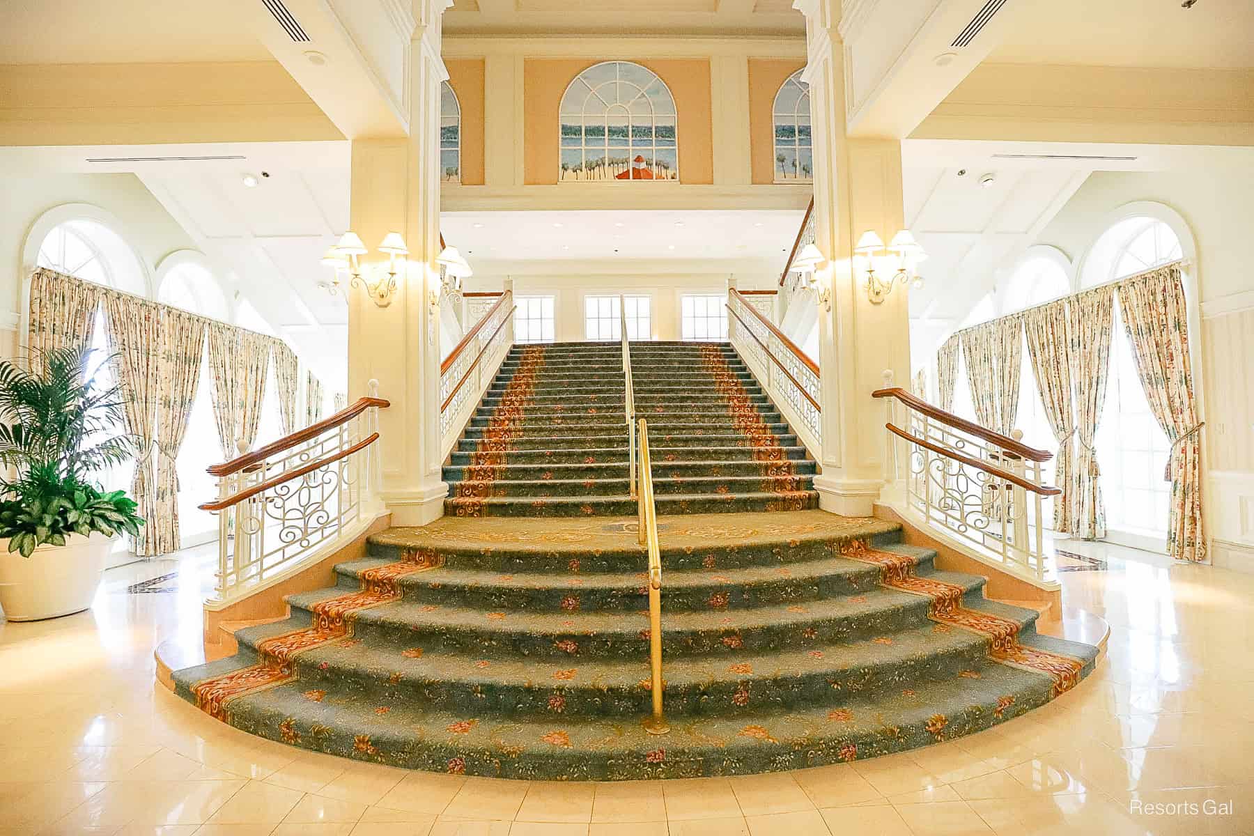 the Grand Floridian staircase 