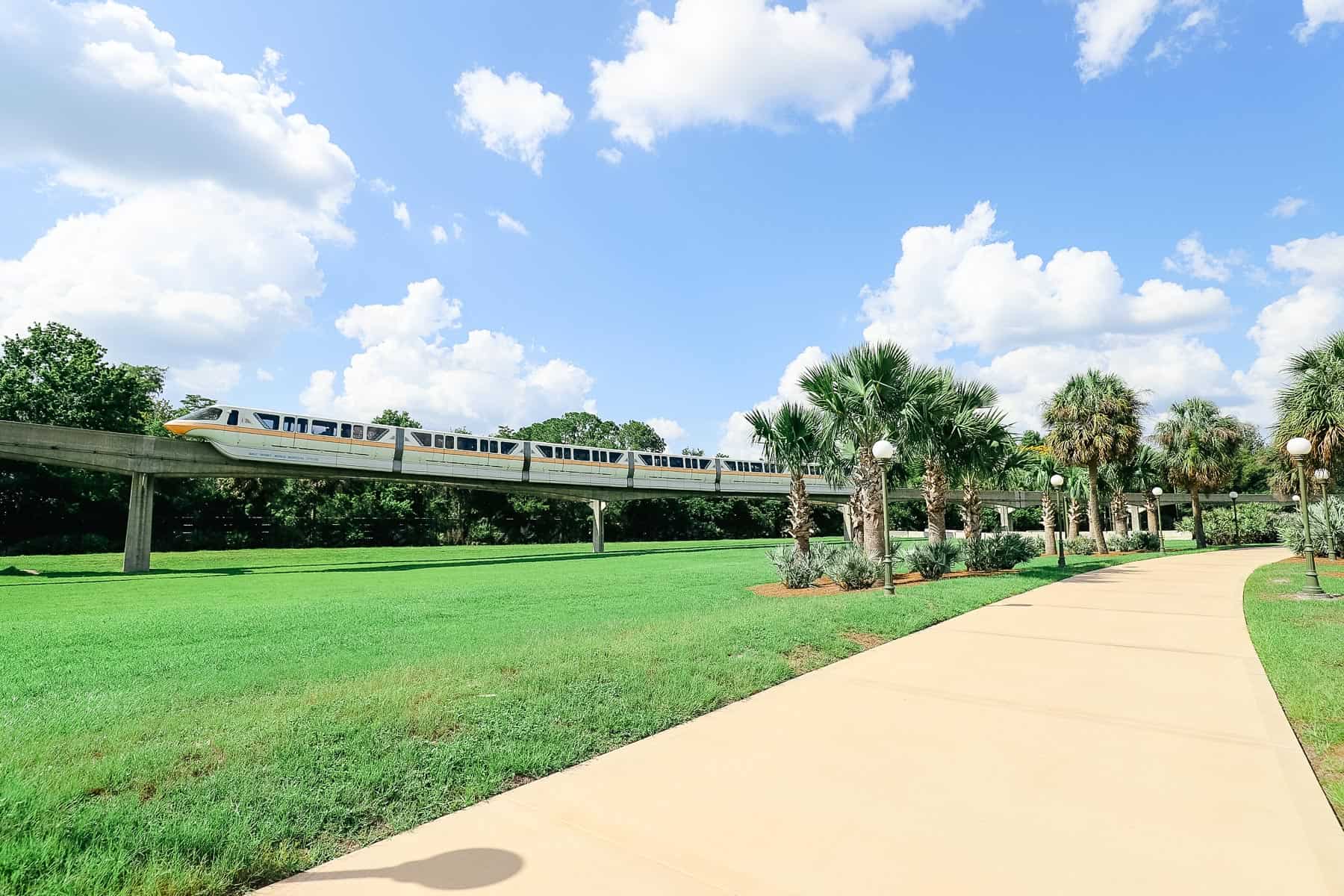 the monorail from Grand Floridian to Magic Kingdom 