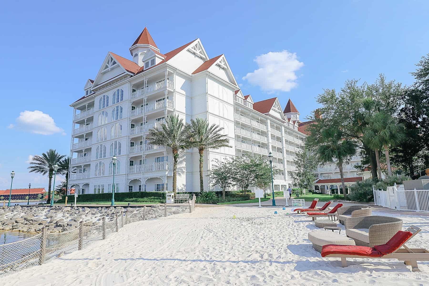 beach area at the Grand Floridian 