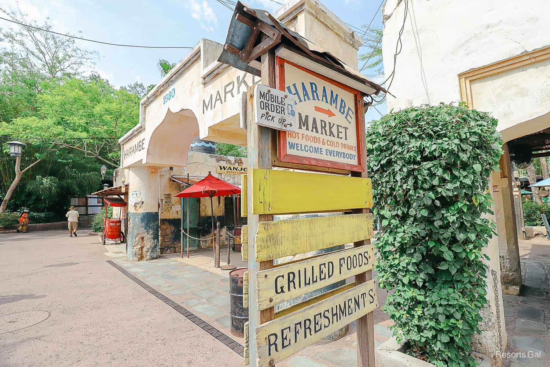 the entrance to Harambe Market at Disney's Animal Kingdom 