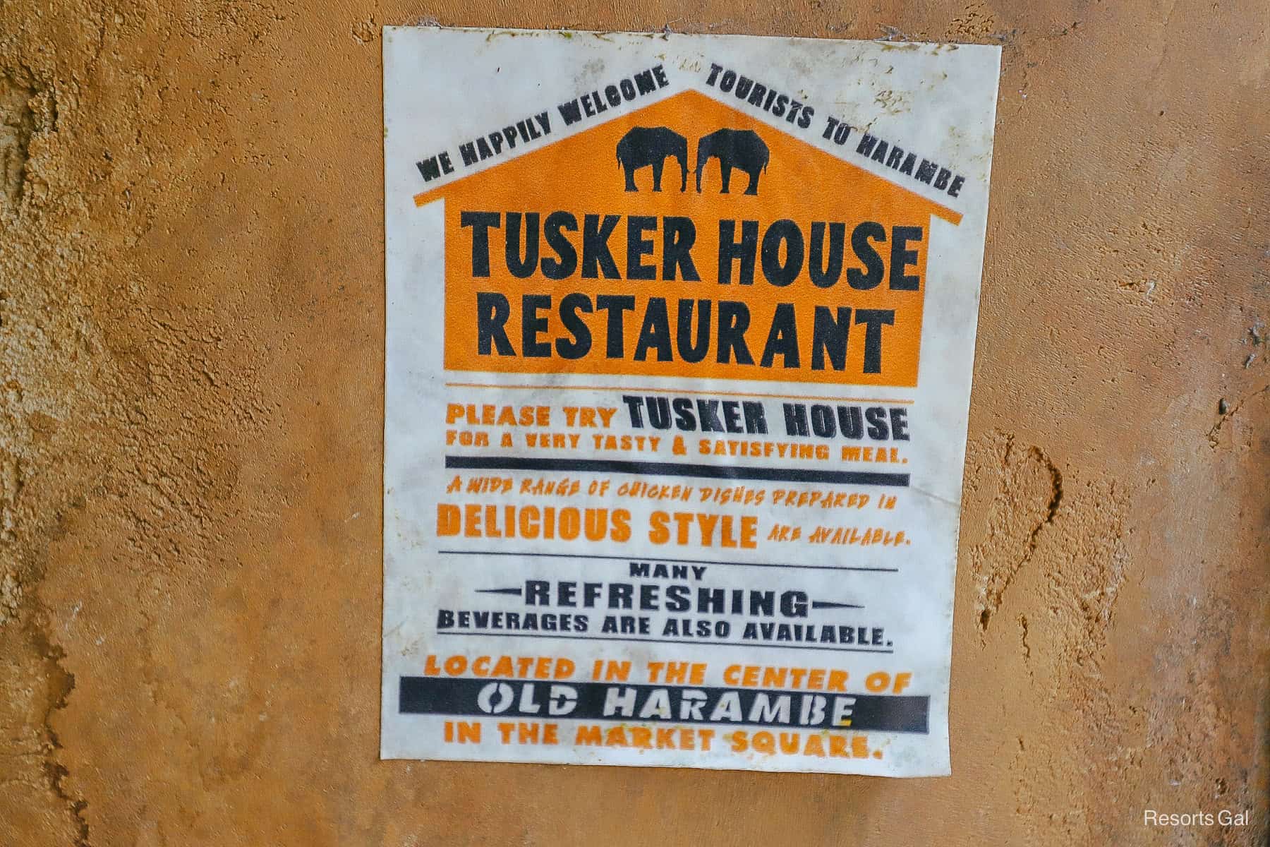 an advertisement for Tusker House Restaurant 