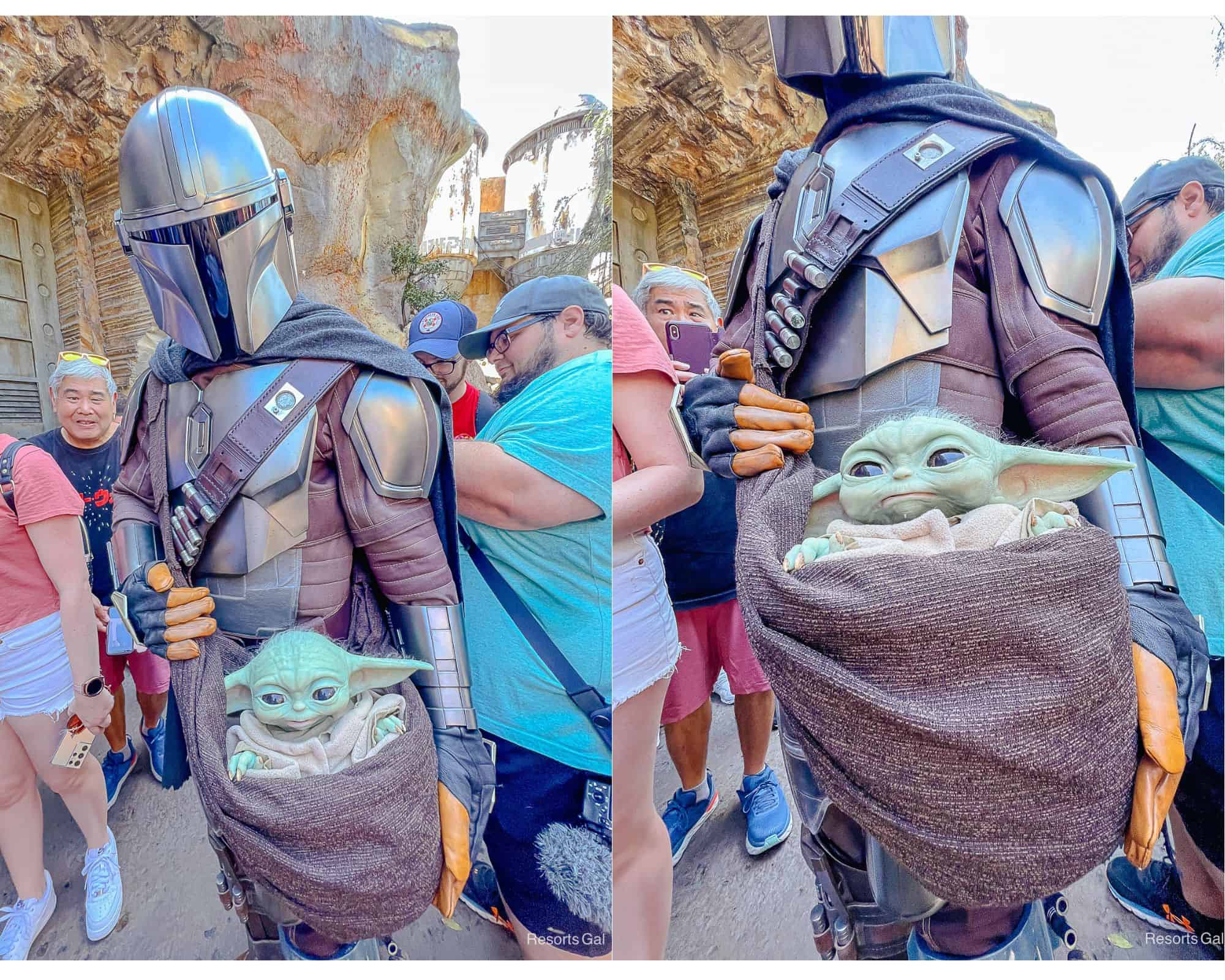 The Mandalorian with Grogu at Disney's Hollywood Studios 