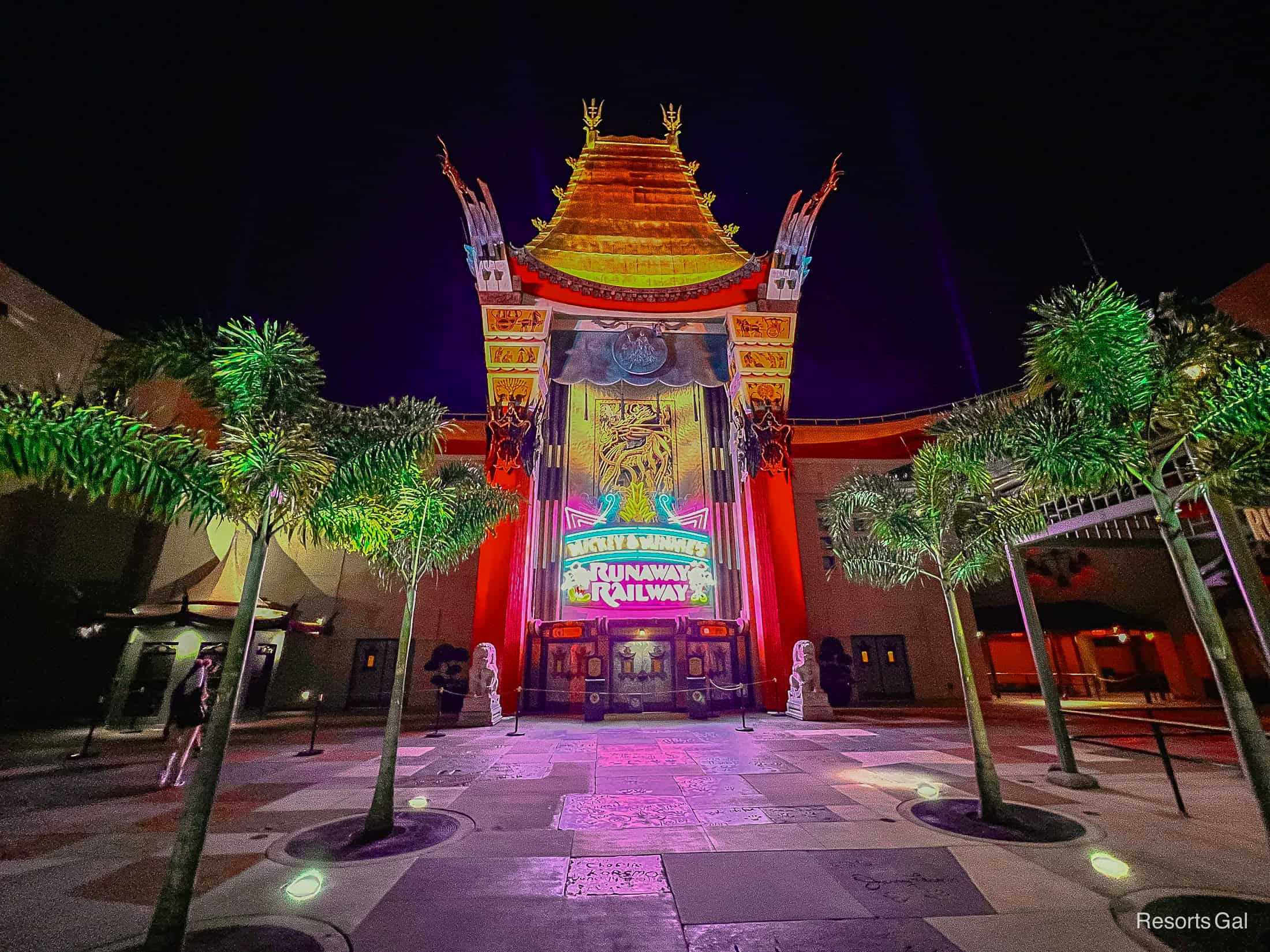 Hollywood Studios during extended evening theme park hours 